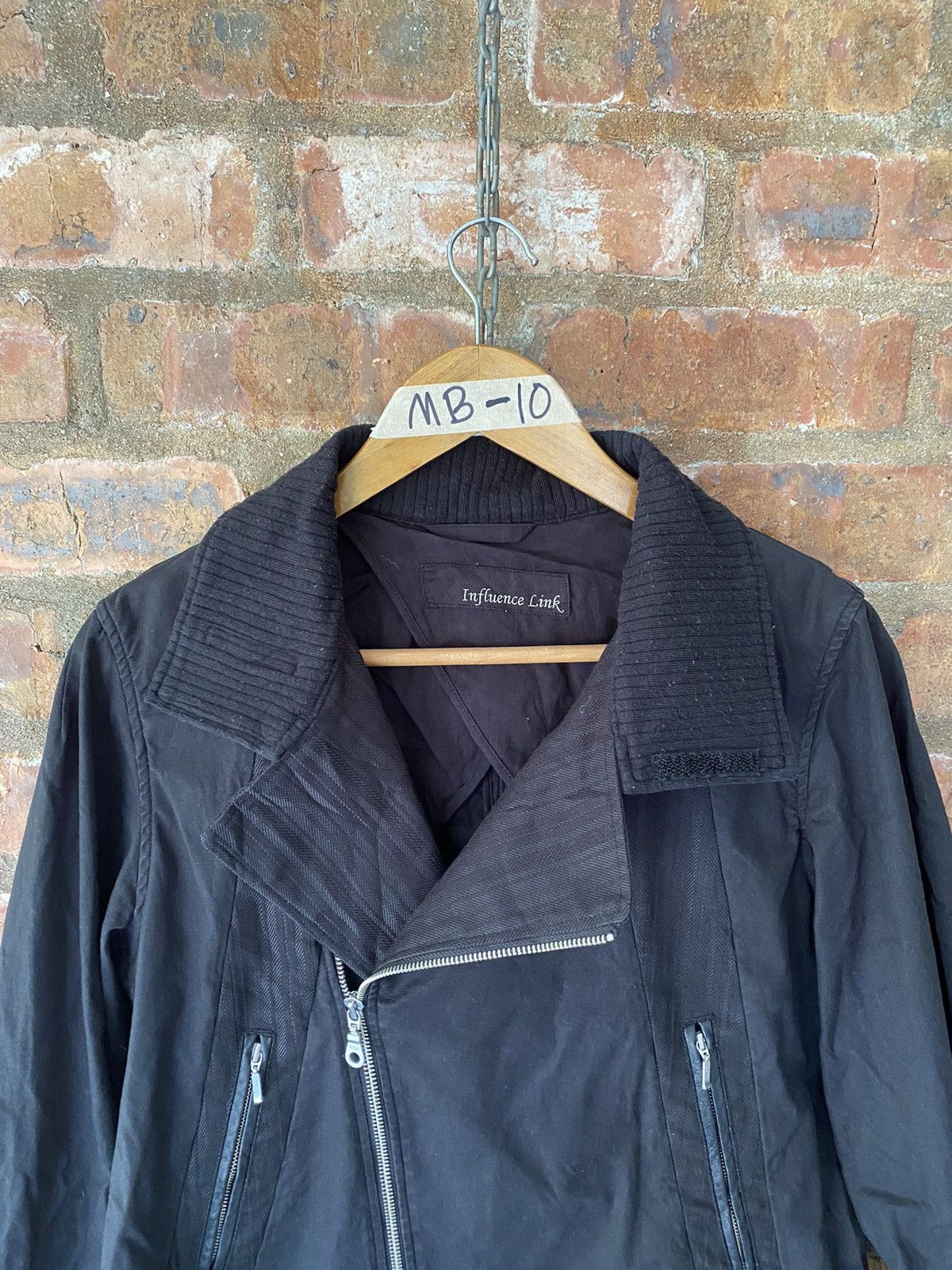 Beams Plus × Needles 2000s Beams Influence Link Leather trim texture jacket Size US S / EU 44-46 / 1 - 11 Thumbnail