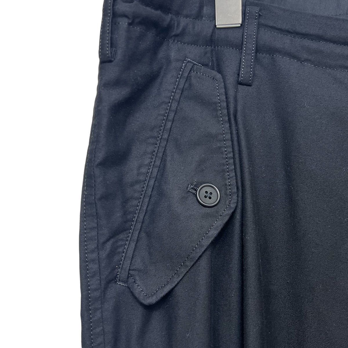 Yohji Yamamoto yohji yamamoto 24SWIDE Twill M-Front 1 TUCK PANTS HS-P06-002 Size US 36 / EU 52 - 3 Thumbnail