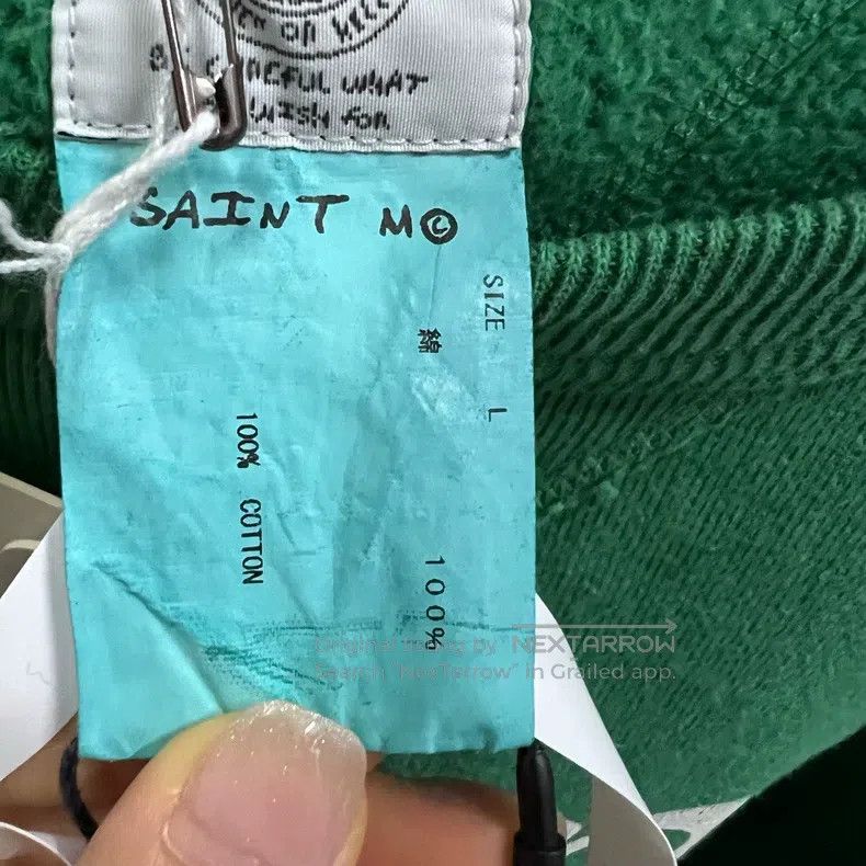 Saint Michael Saint Michael Green letter logo printed sweatshirt Size US M / EU 48-50 / 2 - 4 Thumbnail