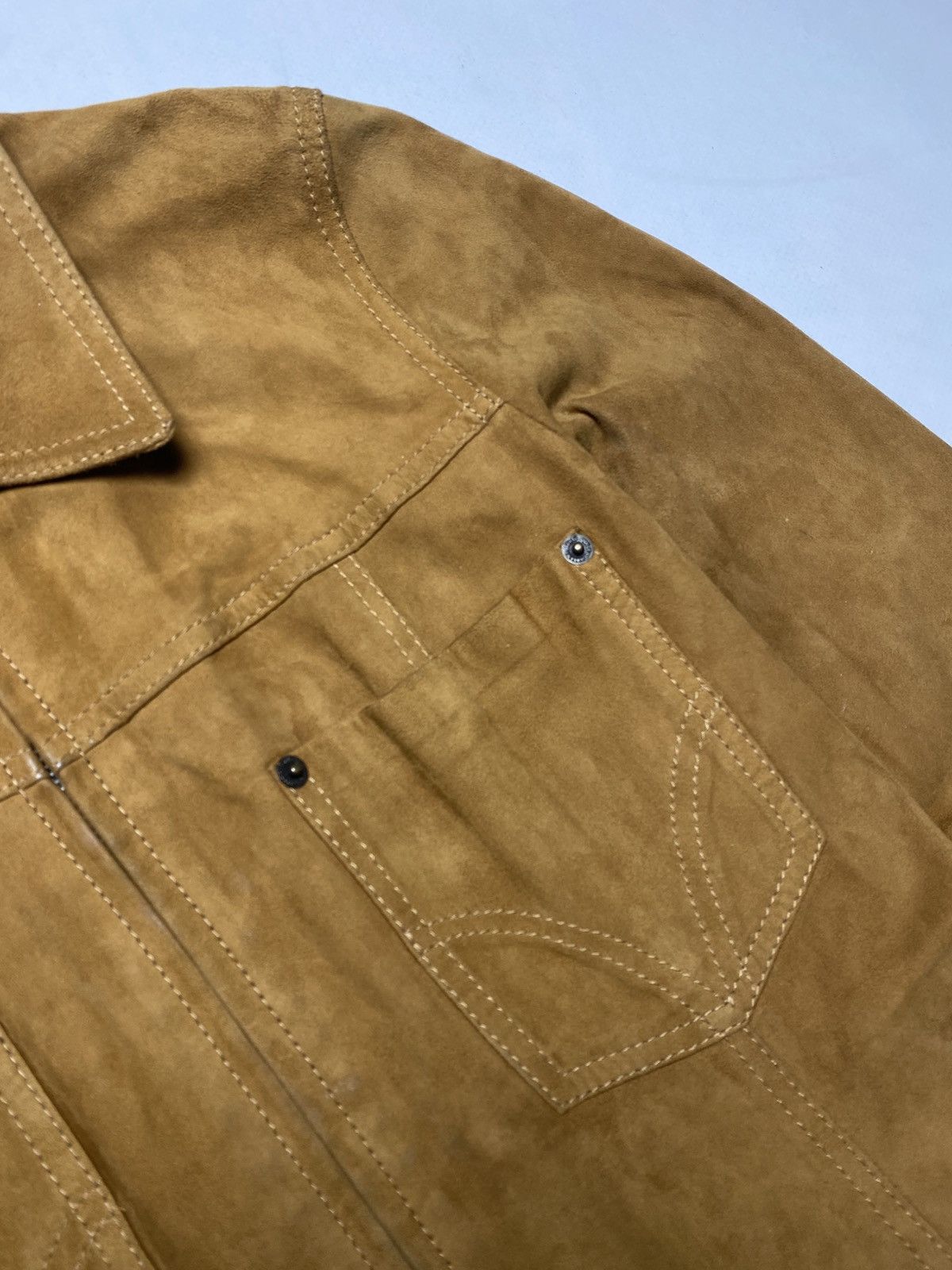Dolce & Gabbana Dolce Gabbana Suede Leather Jacket 2000s Size S / US 4 / IT 40 - 6 Thumbnail