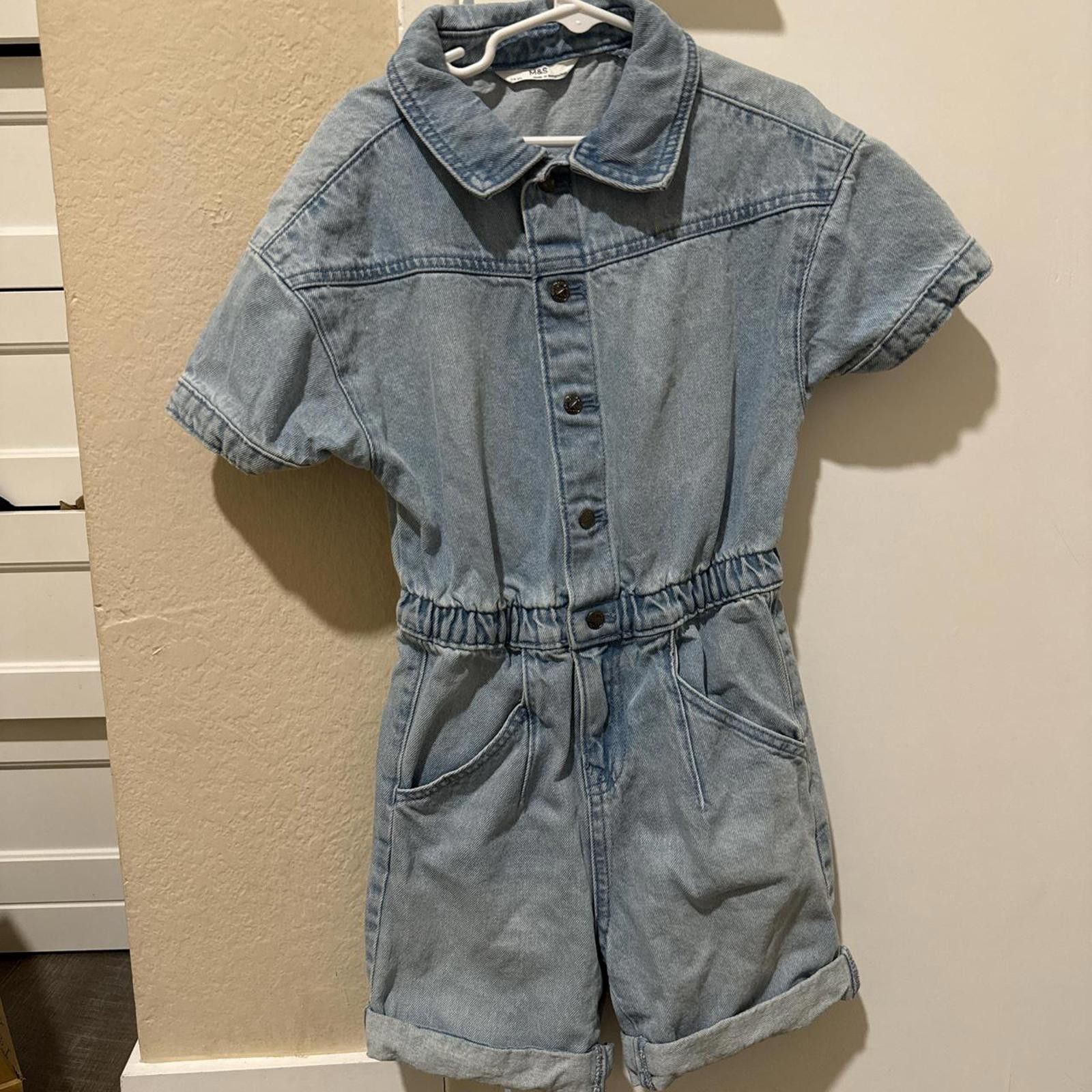 Marks & Spencer Marks & Spencer Kid's 7-8 Blue Jumpsuit Size US 26 / EU 42 - 1 Thumbnail