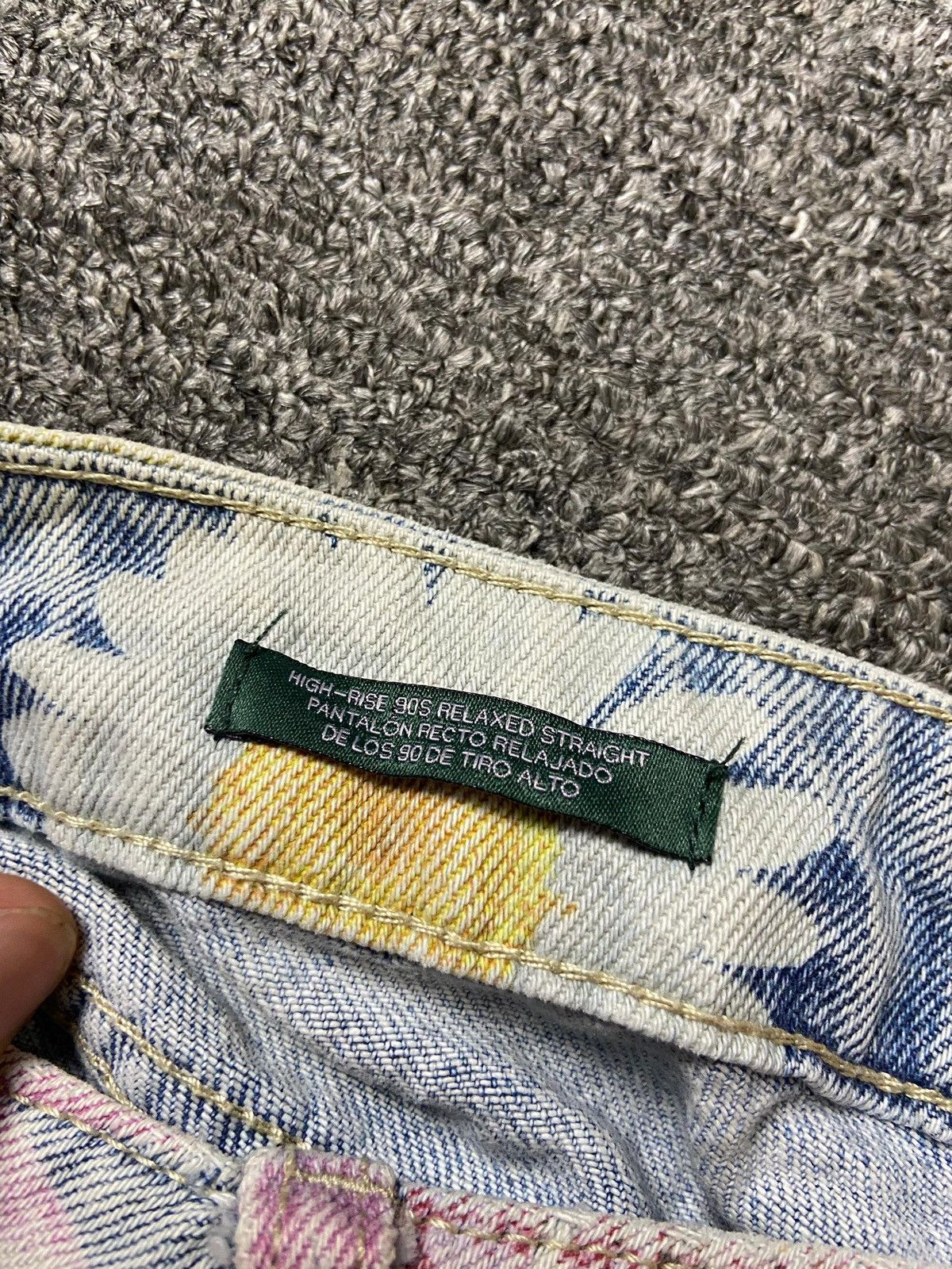 Designer × Japanese Brand × Vintage Wild Fable 70’s Flowers Inspired Tapered Jeans (129) Size US 32 / EU 48 - 7 Thumbnail