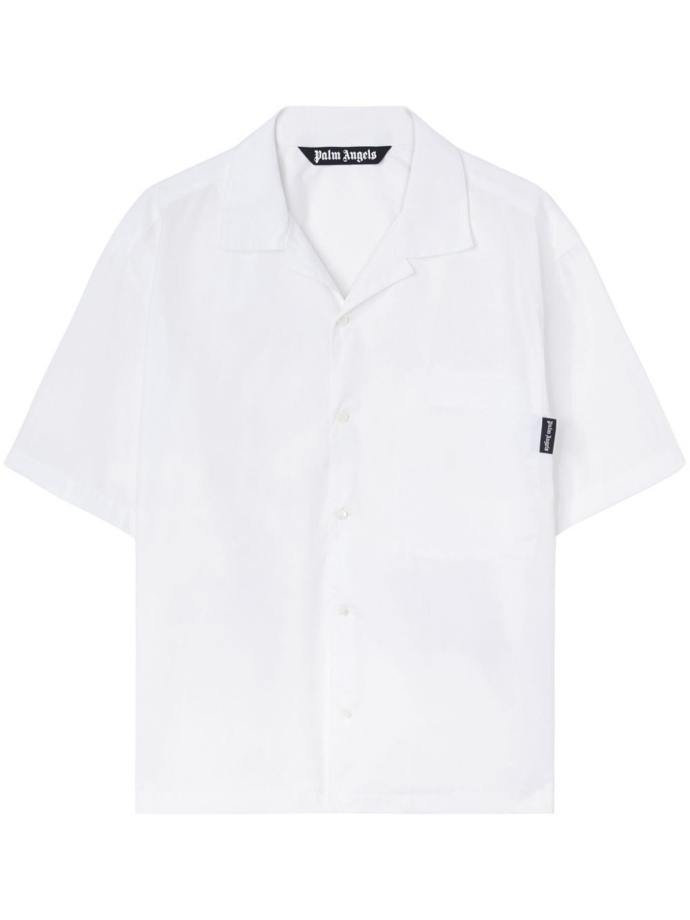 Palm Angels `Curved Logo Classic` Short Sleeve Shirt Size US XL / EU 56 / 4 - 1 Thumbnail