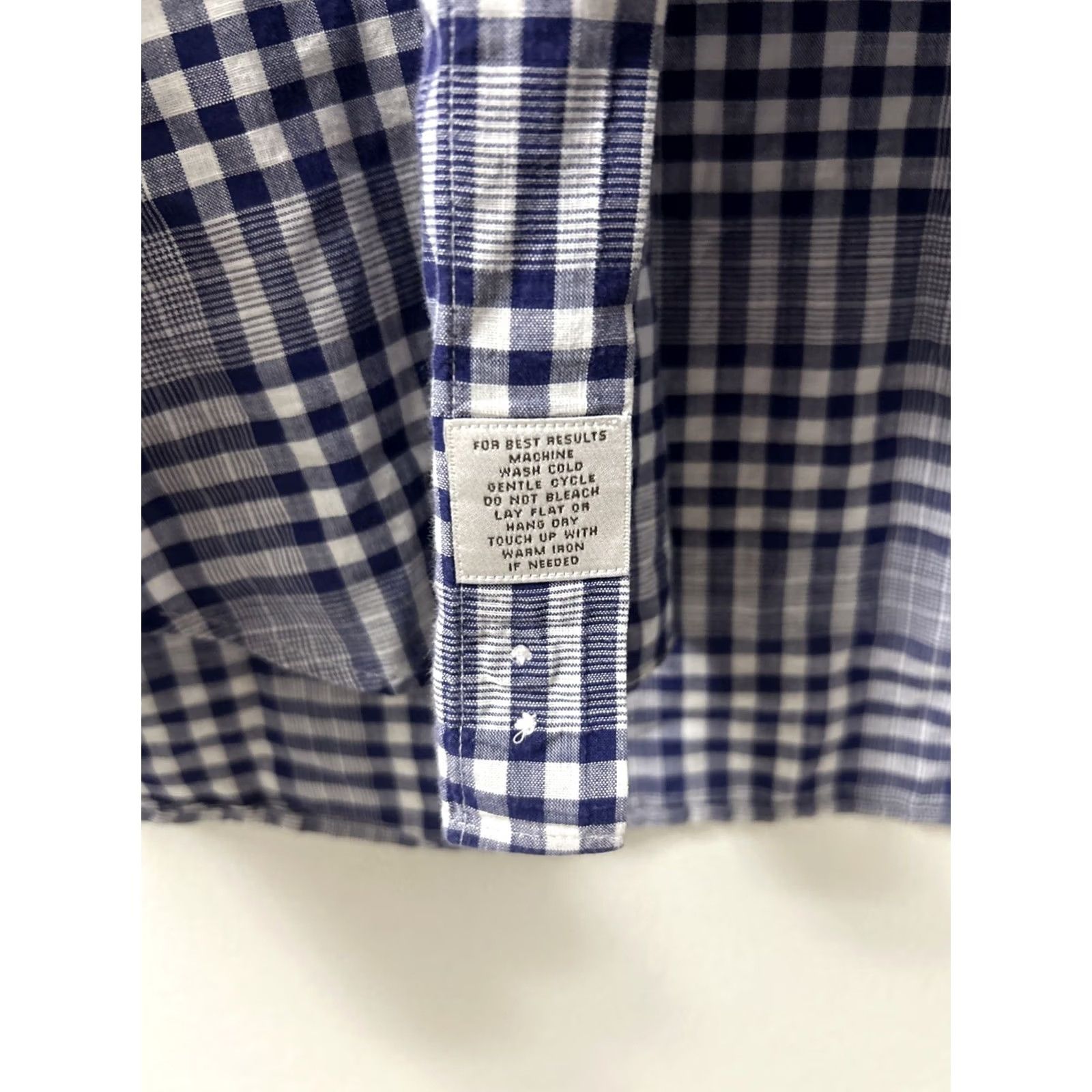 Peter Millar Peter Millar Summer Chambray Shirt Mens Large Blue White Plaid Casual Button Up Size US L / EU 52-54 / 3 - 7 Thumbnail