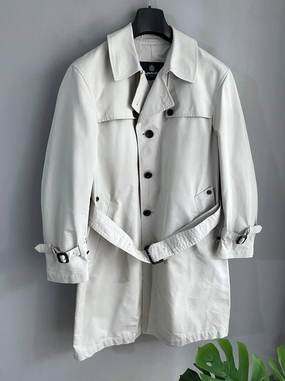 Aquascutum Aquascutum London Men's Grey Light Trench Coat, Size M Size US M / EU 48-50 / 2 - 3 Thumbnail