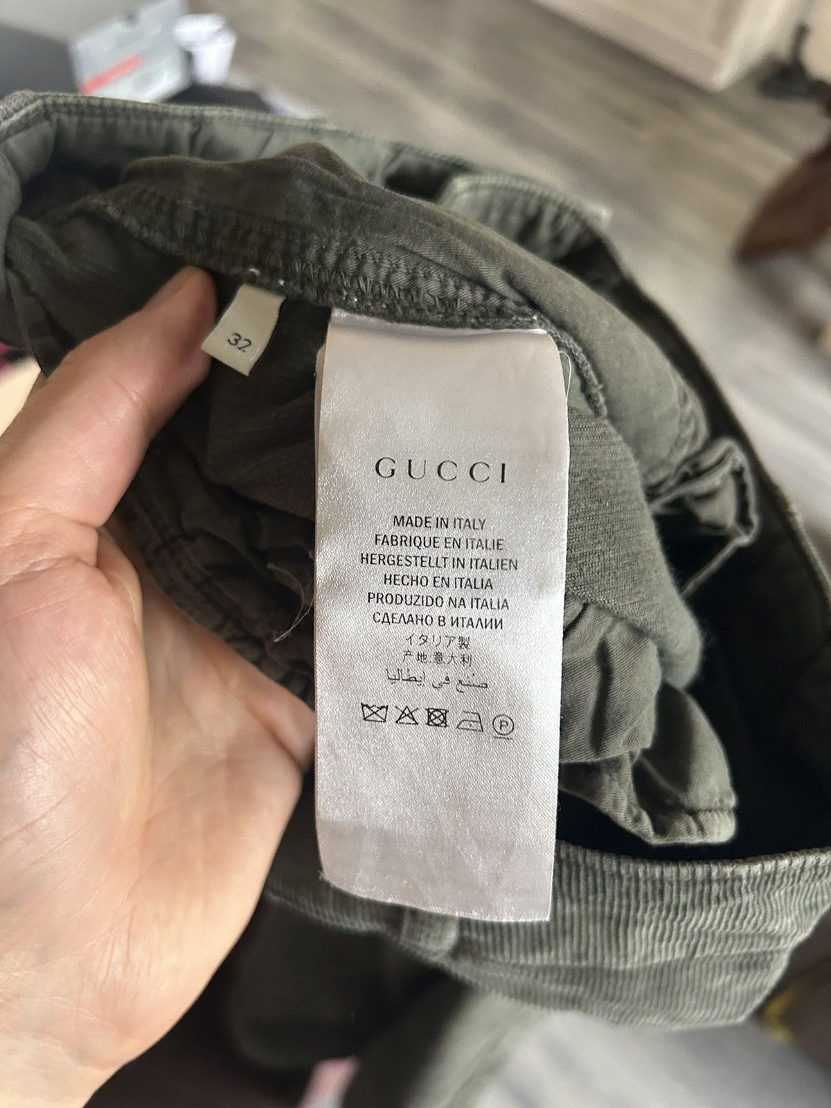 Gucci Washed Velvet Corduroy Wolf Pants Size US 32 / EU 48 - 13 Thumbnail