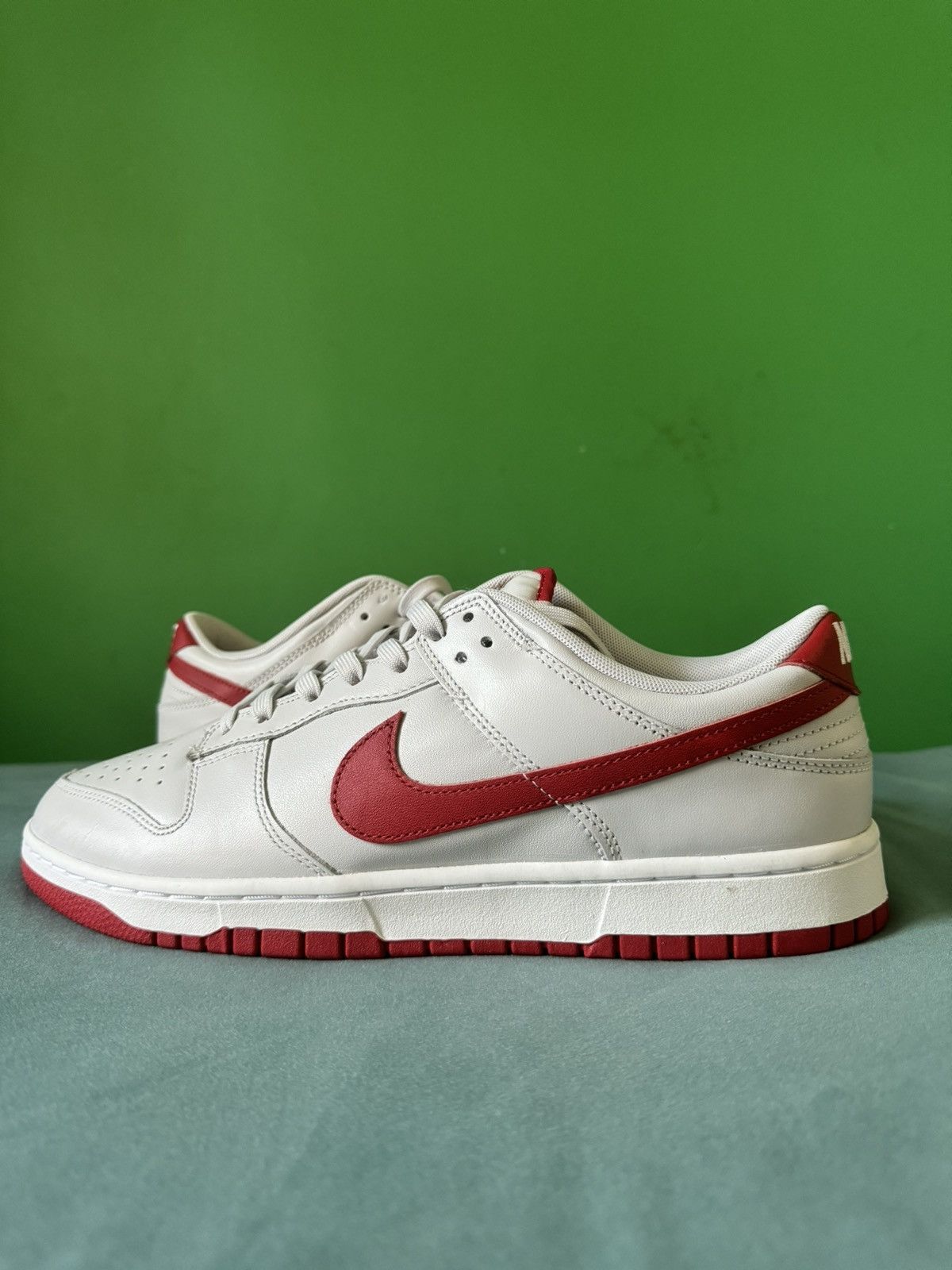 Nike Nike Dunk Low Vast Grey Varsity Red 2023 Size US 12 / EU 45 - 1 Thumbnail