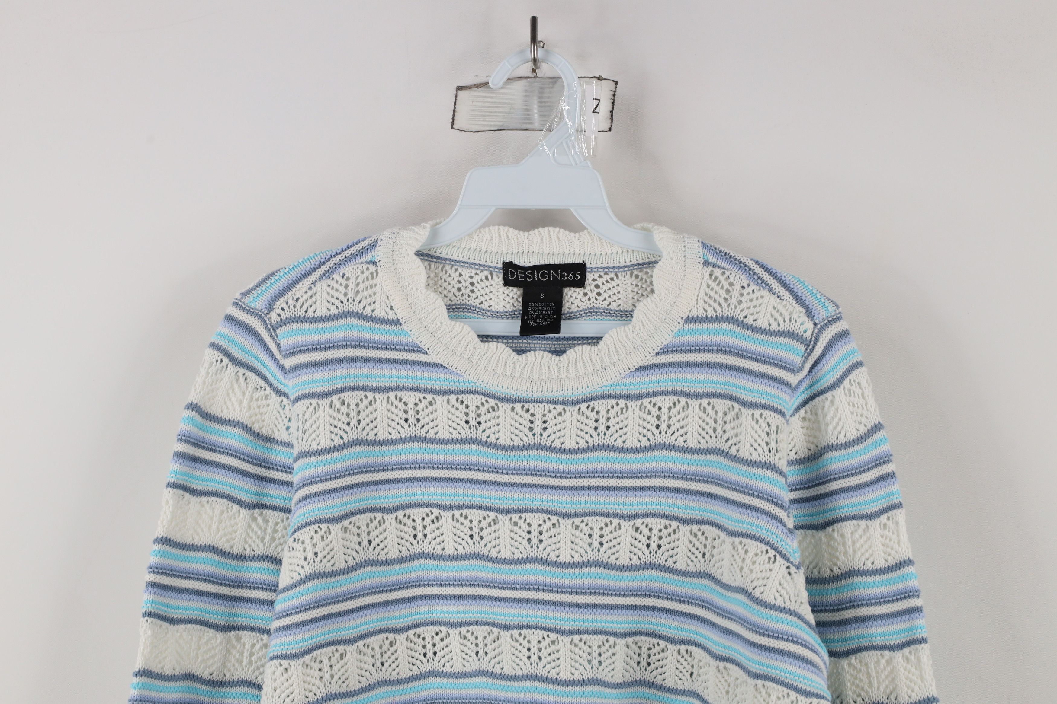 Vintage Vintage 90s Coogi Style Striped Ribbed Knit Sweater Size S / US 4 / IT 40 - 2 Thumbnail