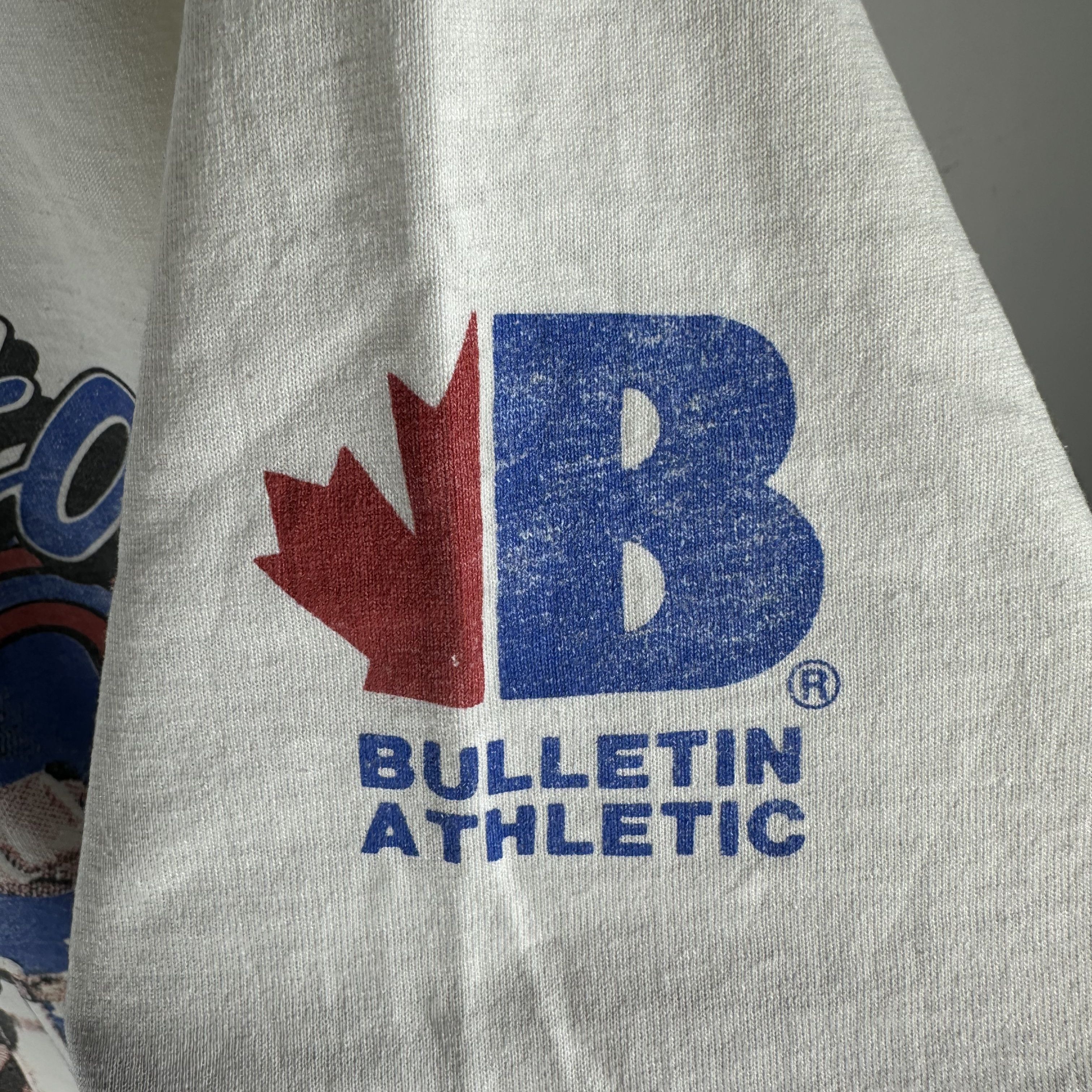 Vintage ​1992 Toronto Maple Leafs Bulletin Athletic NHL AOP​ T-Shirt Size US XL / EU 56 / 4 - 9 Thumbnail
