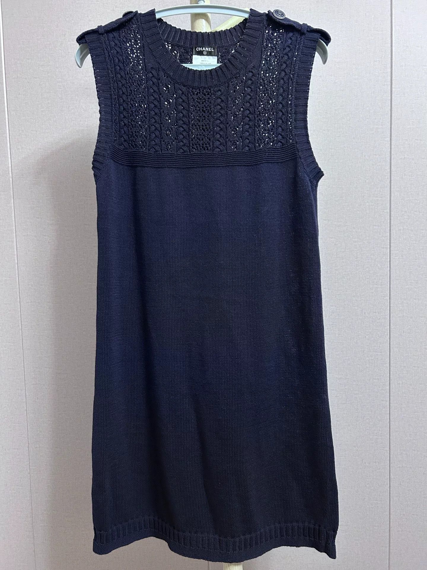 Chanel Chanel Knitted Dress in Deep Blue Size XS / US 0-2 / IT 36-38 - 1 Thumbnail