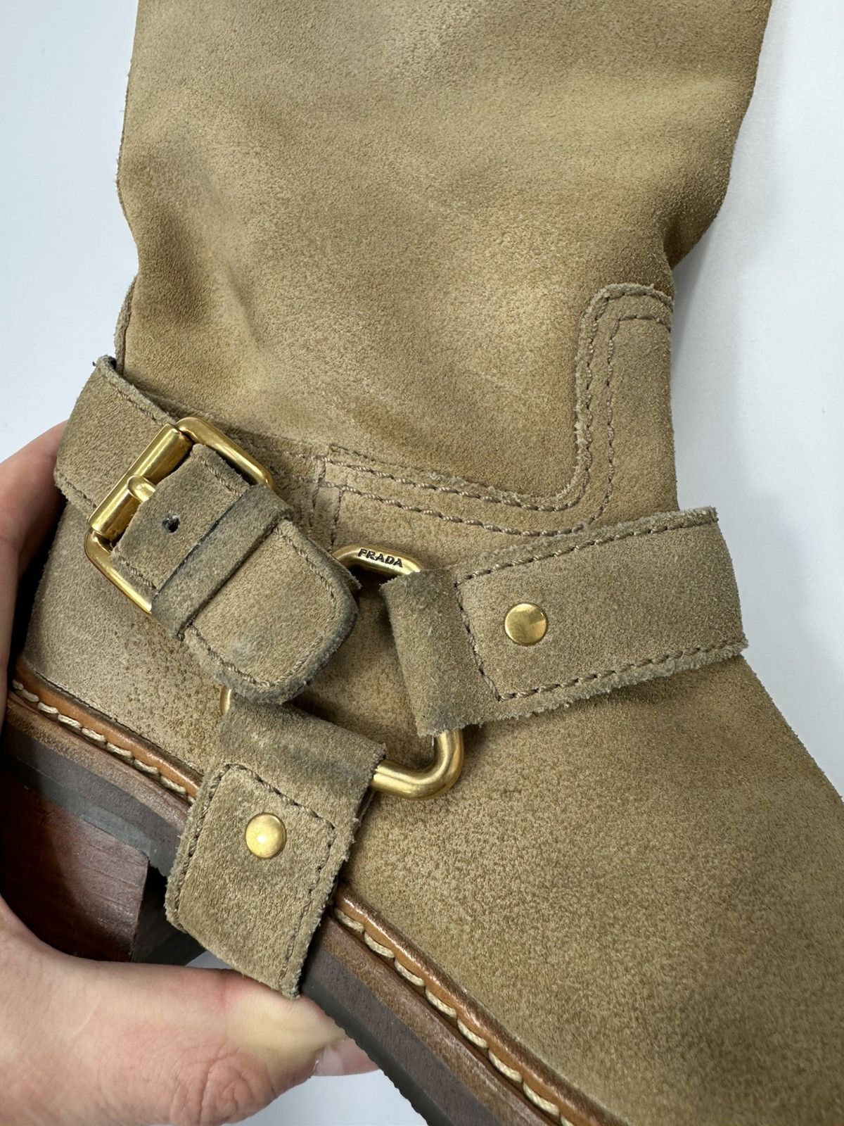 Prada Prada Suede Leather Boots 6 US Size Size US 6 / IT 36 - 9 Thumbnail