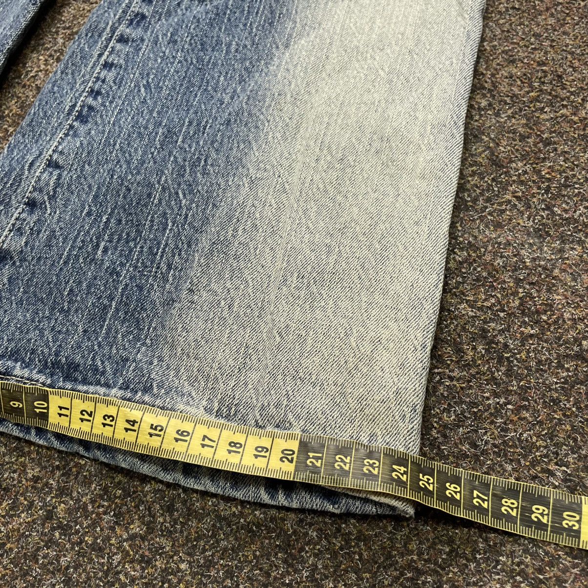 Vintage Vintage Y2K Distressed Flared Jeans Grunge 90s Archive Slim Size 34" / US 12 / IT 48 - 9 Thumbnail