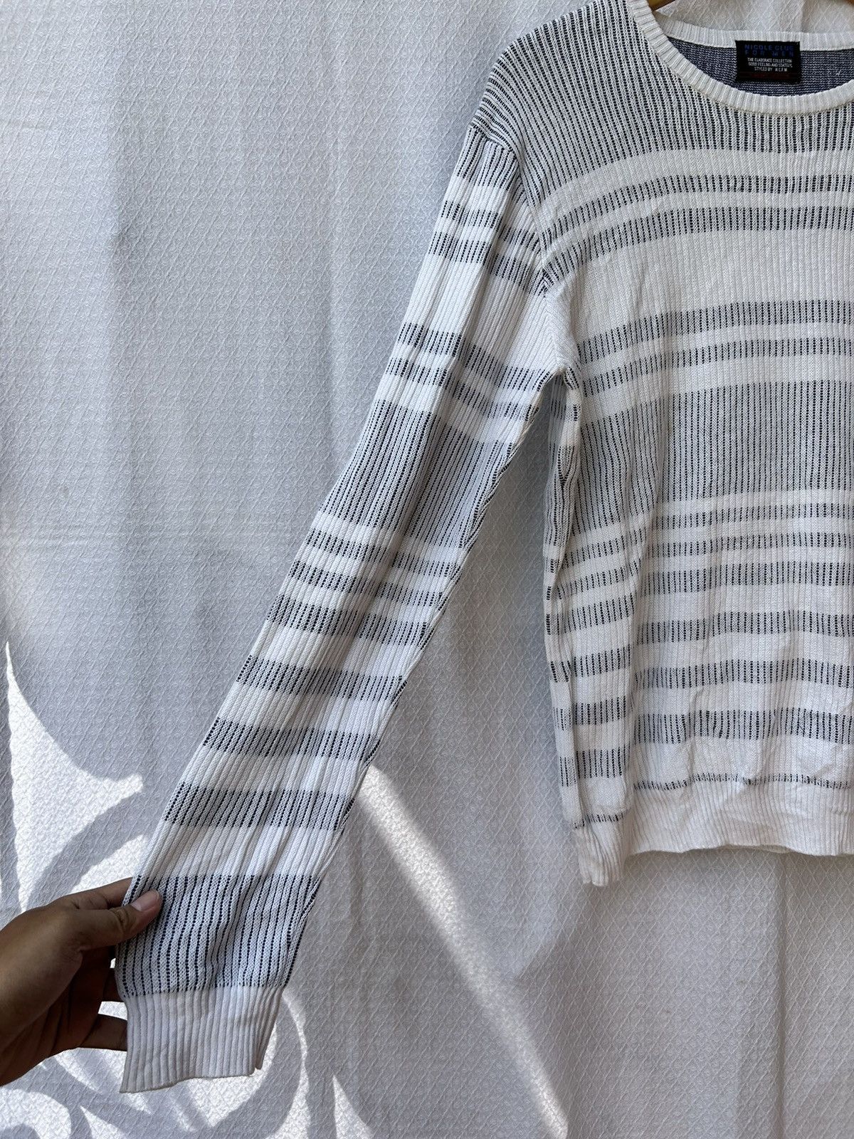 If Six Was Nine × Japanese Brand × Le Grande Bleu (L.G.B.) Nicole club for men stripe style knit longsleeve Size US L / EU 52-54 / 3 - 5 Thumbnail