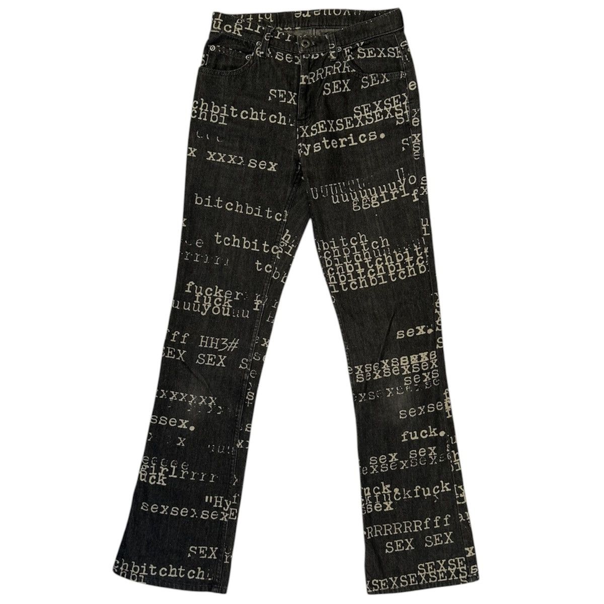 Hysteric Glamour Hysteric Glamour ss99 “Typewriter” Flare Denim