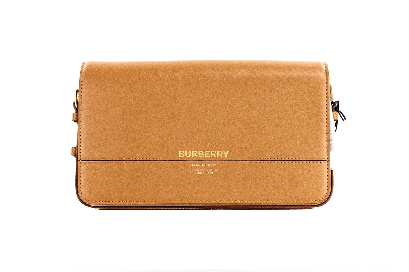 Burberry Grace Small Nutmeg Smooth Leather Flap Crossbody Clutch Size ONE SIZE - 1 Thumbnail