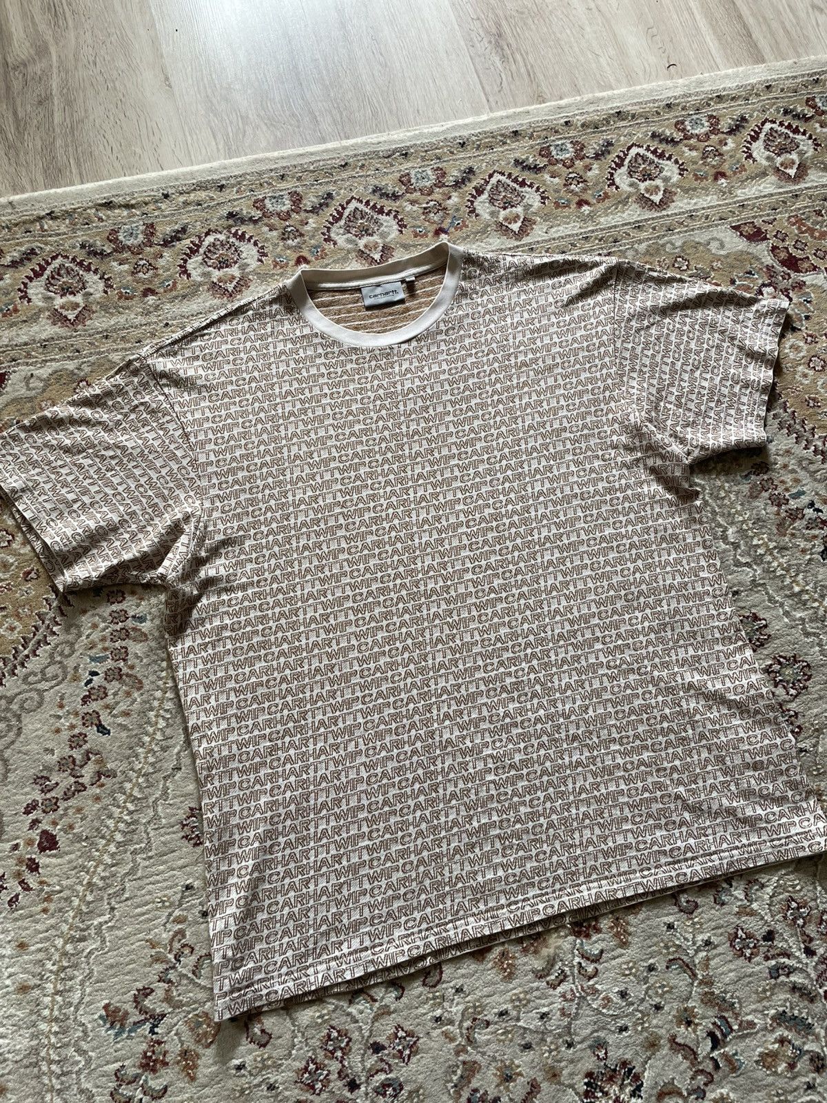 Carhartt Wip Carhartt Wip Monogram T-shirt white/beige towel Stussy Style Size US L / EU 52-54 / 3 - 3 Thumbnail