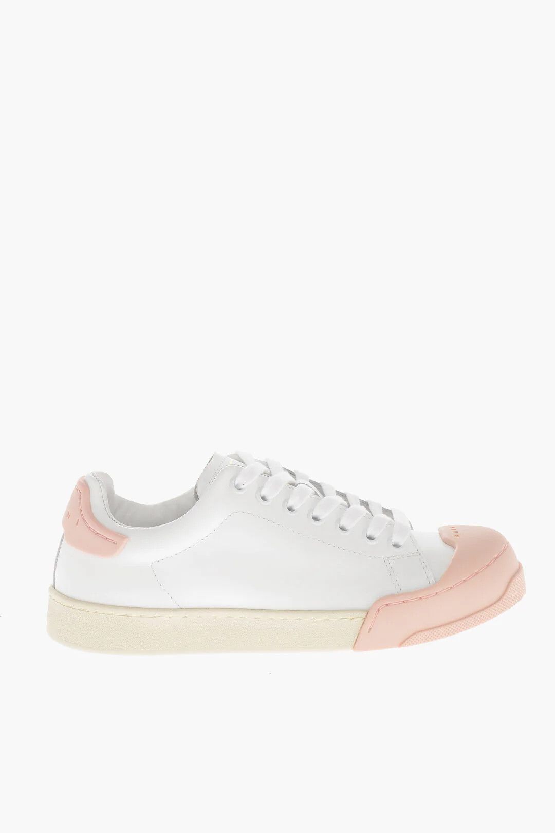 Marni og1mm0326 Leather Low-Top Sneakers in White Size US 6 / IT 36 - 1 Thumbnail