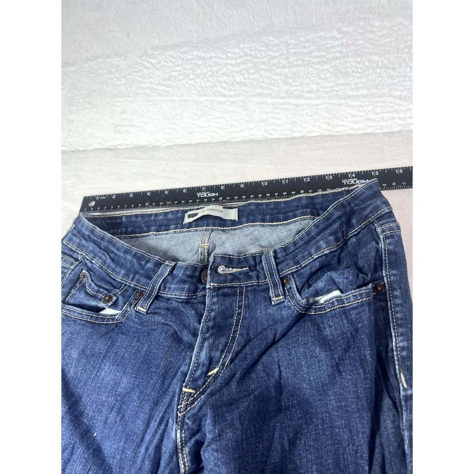Levi's Levi's 518 Jeans Women's 29x30 Blue Medium Wash Bootcut Slim Regular Size 29" - 6 Thumbnail