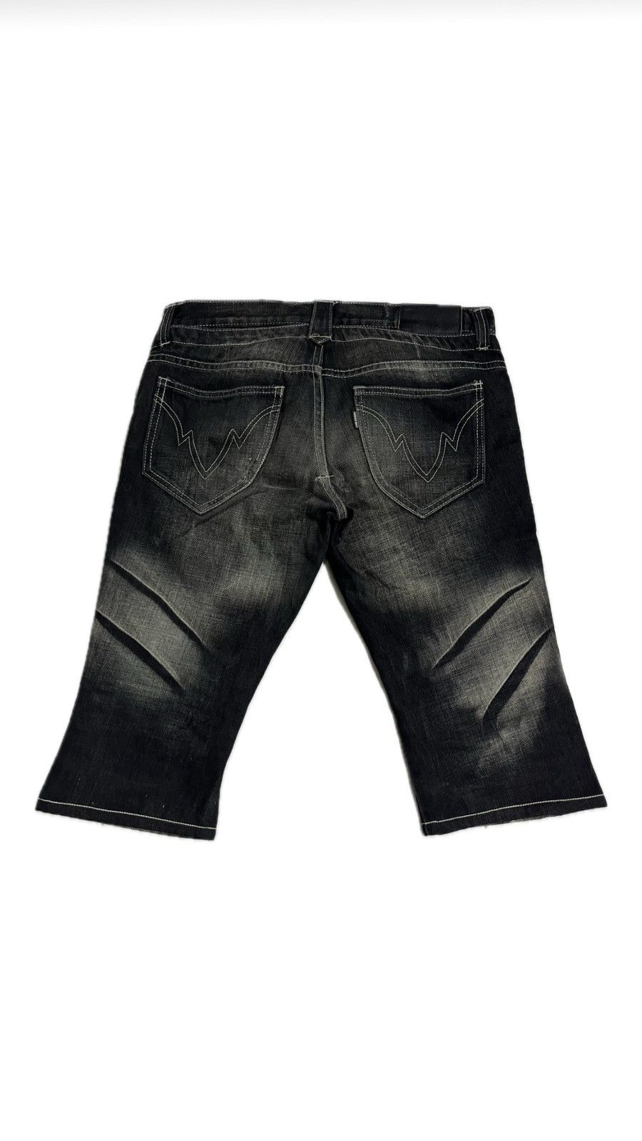 If Six Was Nine Vintage Tornado Mart Double Waist Goth Short Size US 33 - 3 Thumbnail