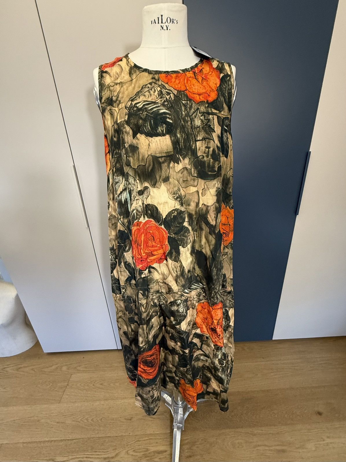 R13 R13 Sleeveless Midi - Camo Rose Size M / US 6-8 / IT 42-44 - 1 Thumbnail