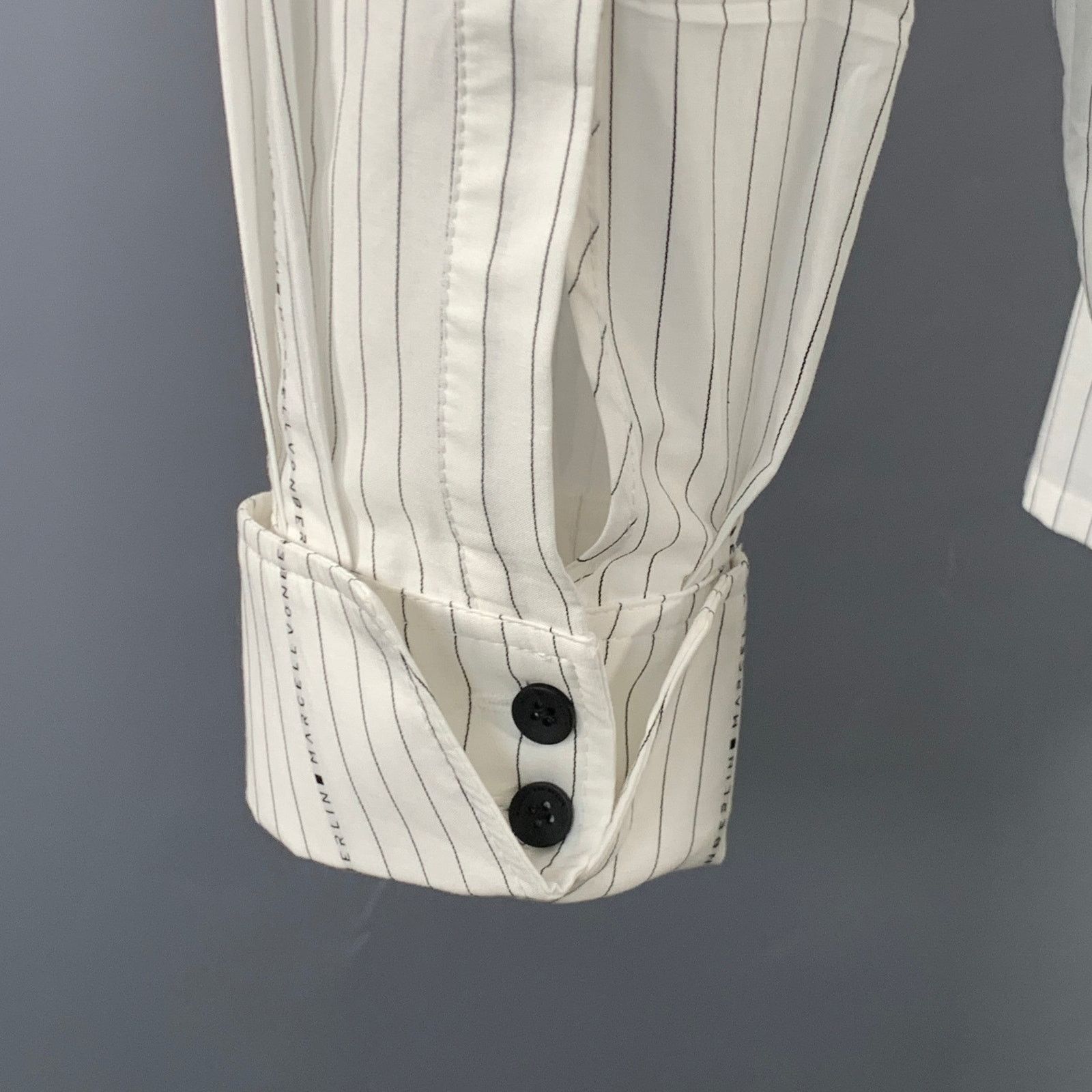 Other Size 36 White Black Logo Pinstripe Cotton Oversized Shirt Size US S / EU 44-46 / 1 - 5 Thumbnail