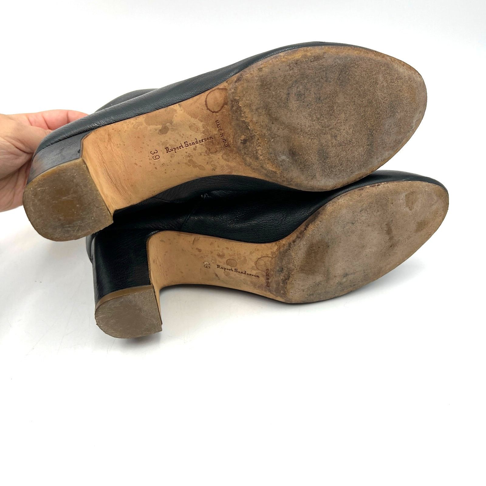 Rupert Sanderson Rupert Sanderson Gracey Boots Black Leather Ankle Booties Size US 8 / IT 38 - 5 Thumbnail