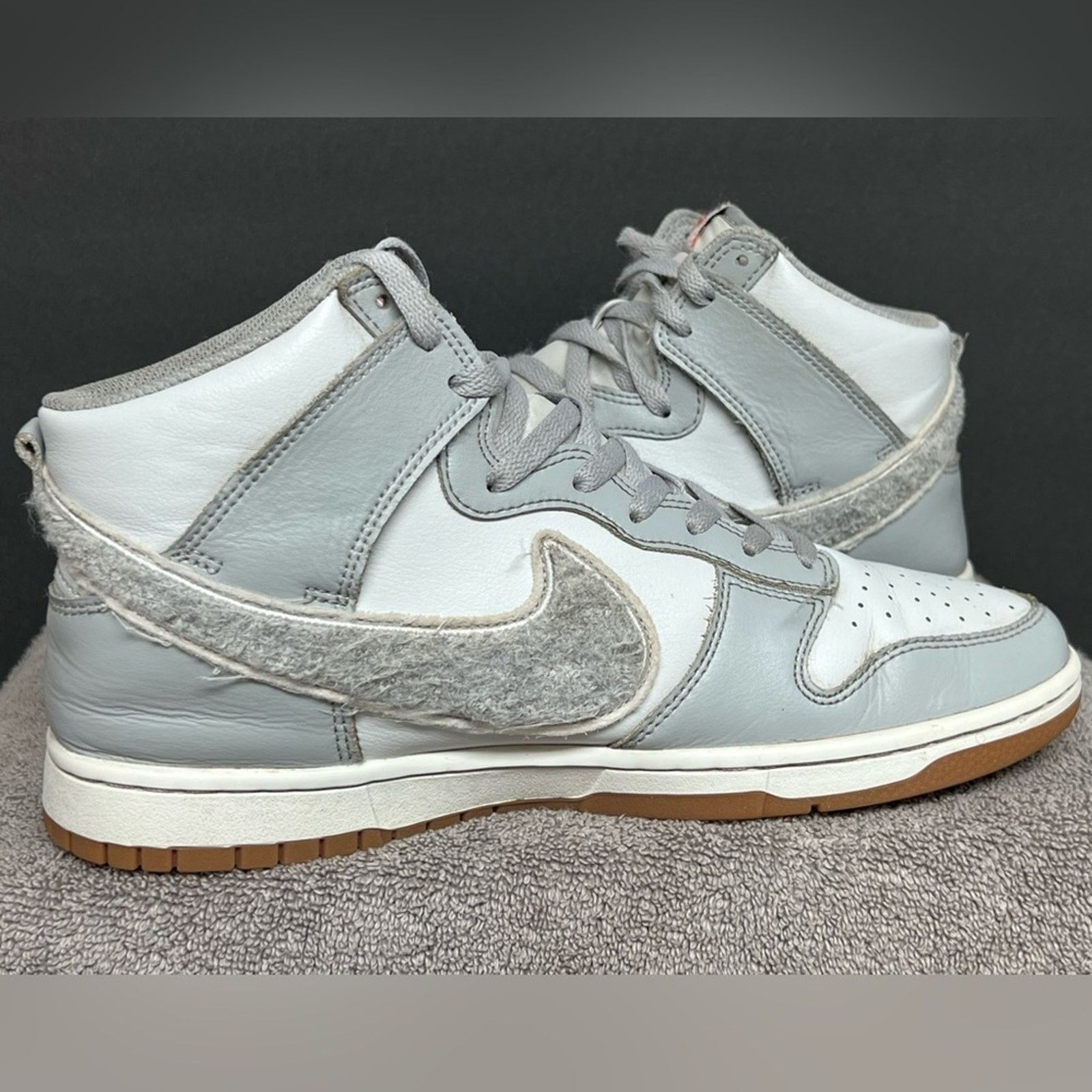 Nike Nike Dunk Hi Retro University Shoes Smoke Gray White SZ 10 Size US 10 / EU 43 - 2 Thumbnail