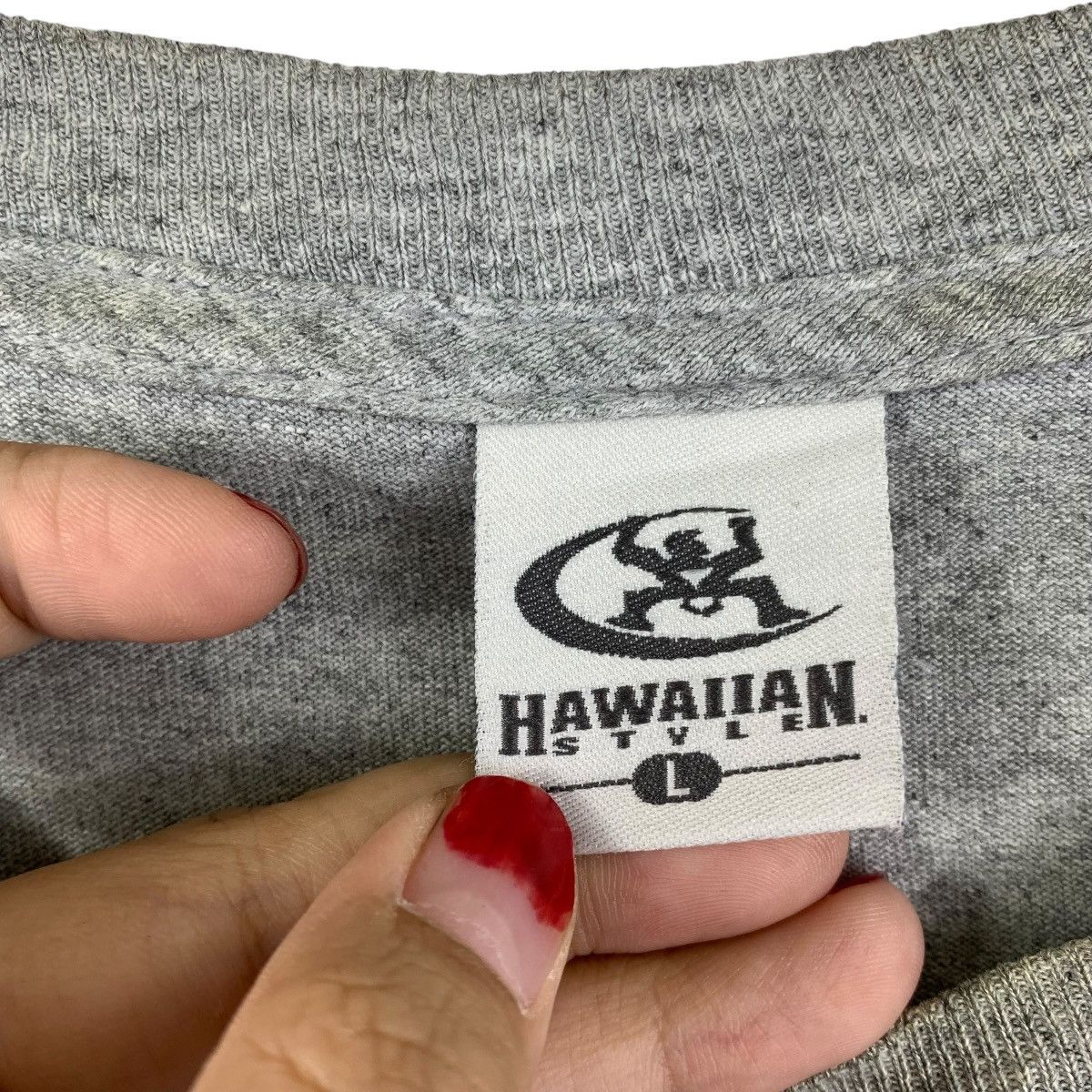 Vintage Hawaiian Style Vintage Hawaii Islands Logo Tee Heather Gray Size US L / EU 52-54 / 3 - 3 Thumbnail