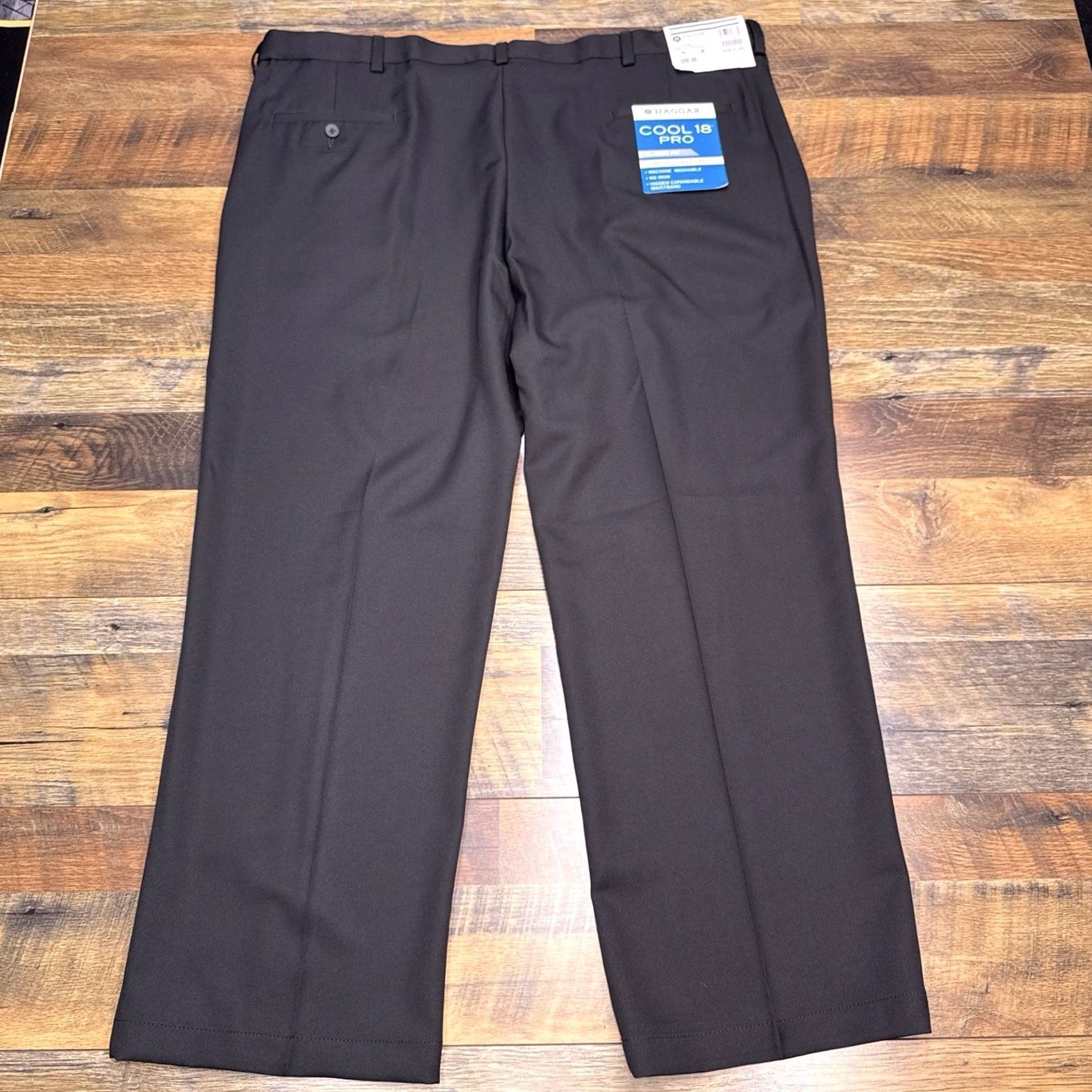 Haggar Haggar Cool 18 ProbPants Pants 44x29 Black New Waist Expandable Gripper Shirt Size US XXL / EU 58 / 5 - 3 Thumbnail