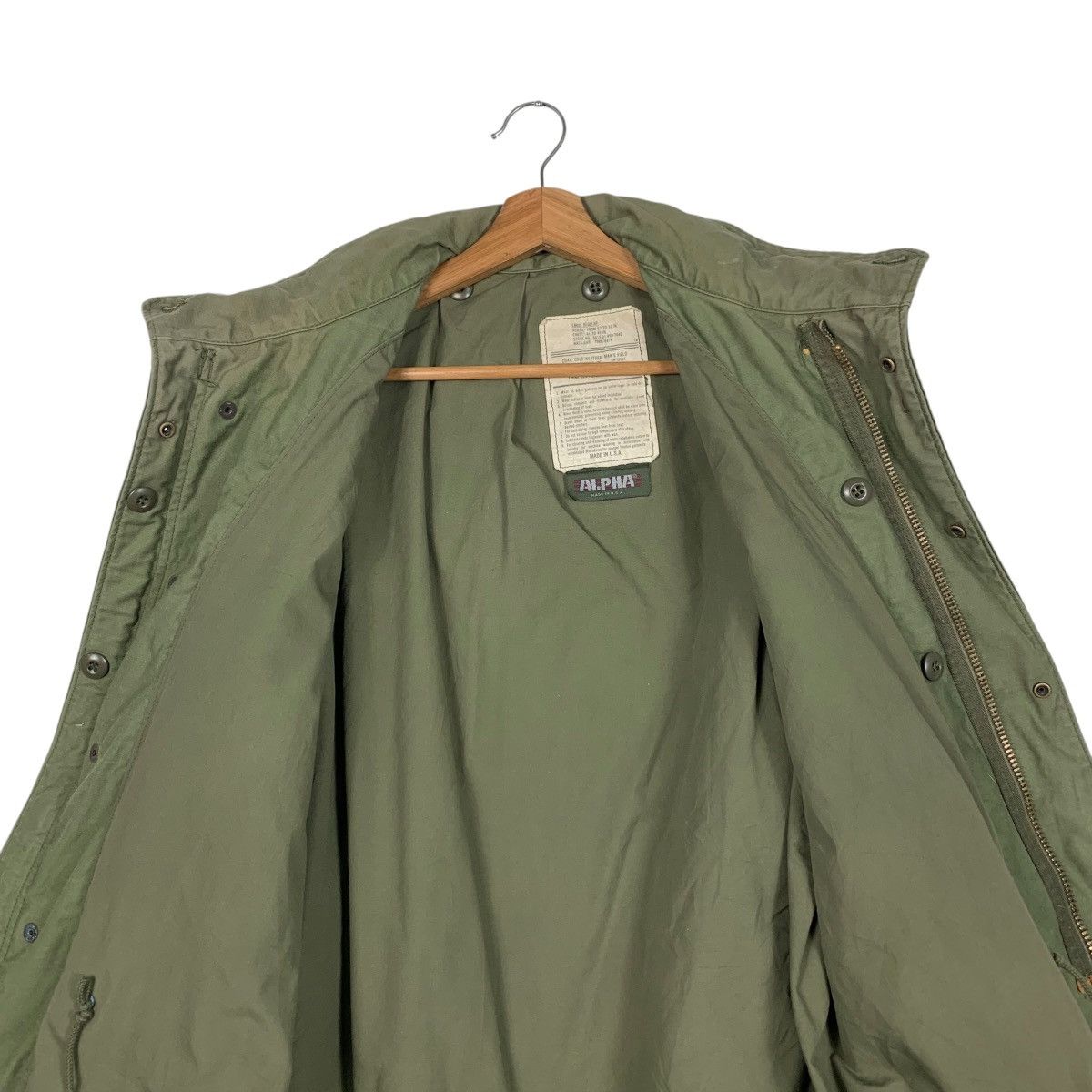 Alpha Industries ALPHA Usa Olive Green Chore Jacket Four Pocket #1824-C27 Size US L / EU 52-54 / 3 - 12 Thumbnail