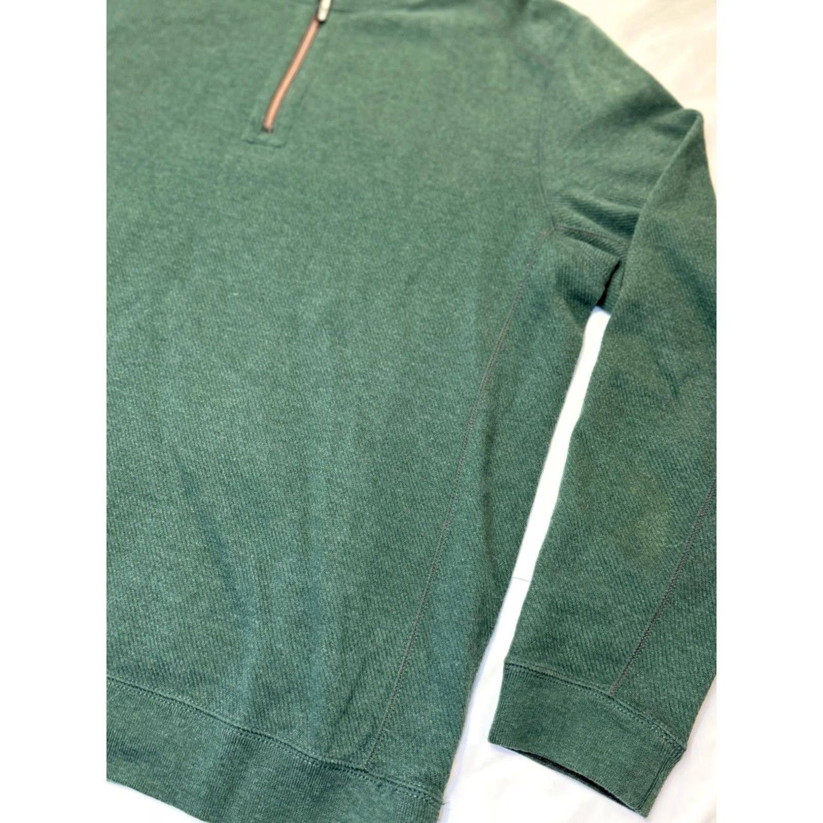 Tommy Bahama VINTAGE Tommy Bahama Flipshore 1/4 Zip Reversible Sweatshirt Green & Gray Mens Large Size US L / EU 52-54 / 3 - 2 Thumbnail