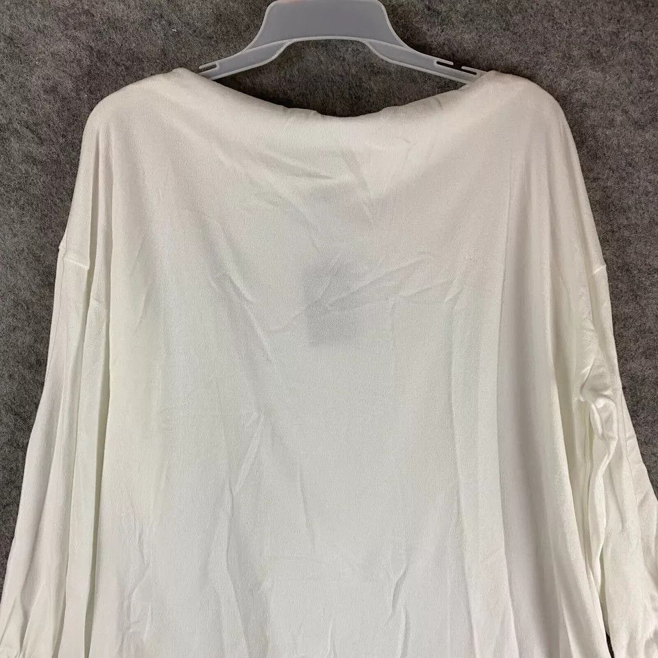 Other Koandaily Blouse XL Women's Long Sleeve NWT White Polyester Size XL / US 12-14 / IT 48-50 - 2 Thumbnail