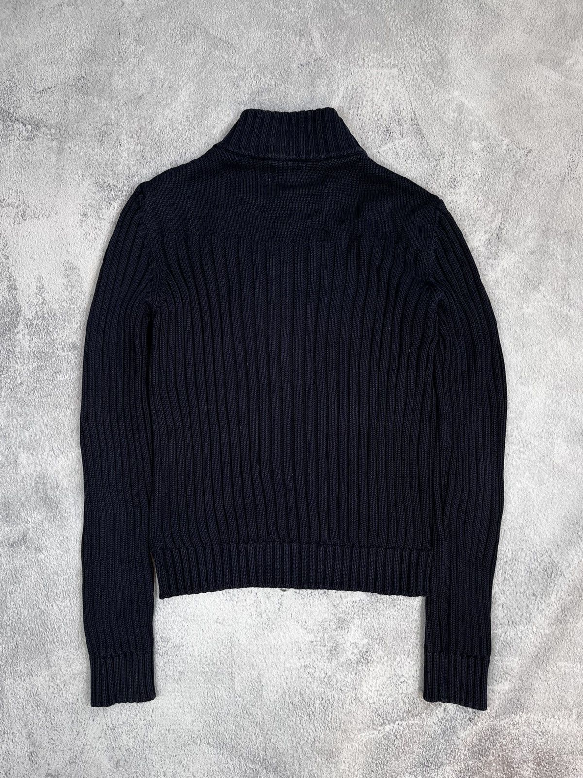 Japanese Brand × Vintage Vintage Y2K ribbed zip up Japanese style sweater size S Size S / US 4 / IT 40 - 4 Thumbnail