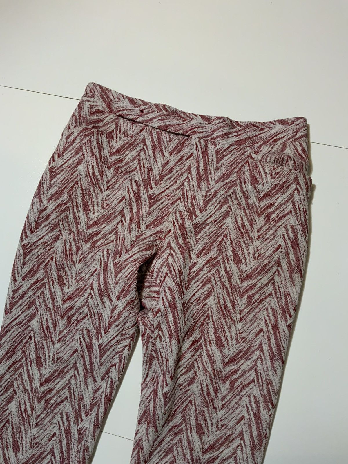 Vintage Vintage 60s 70s Textured Polyester AOP Flare Leisure Pants Size US 36 / EU 52 - 4 Thumbnail