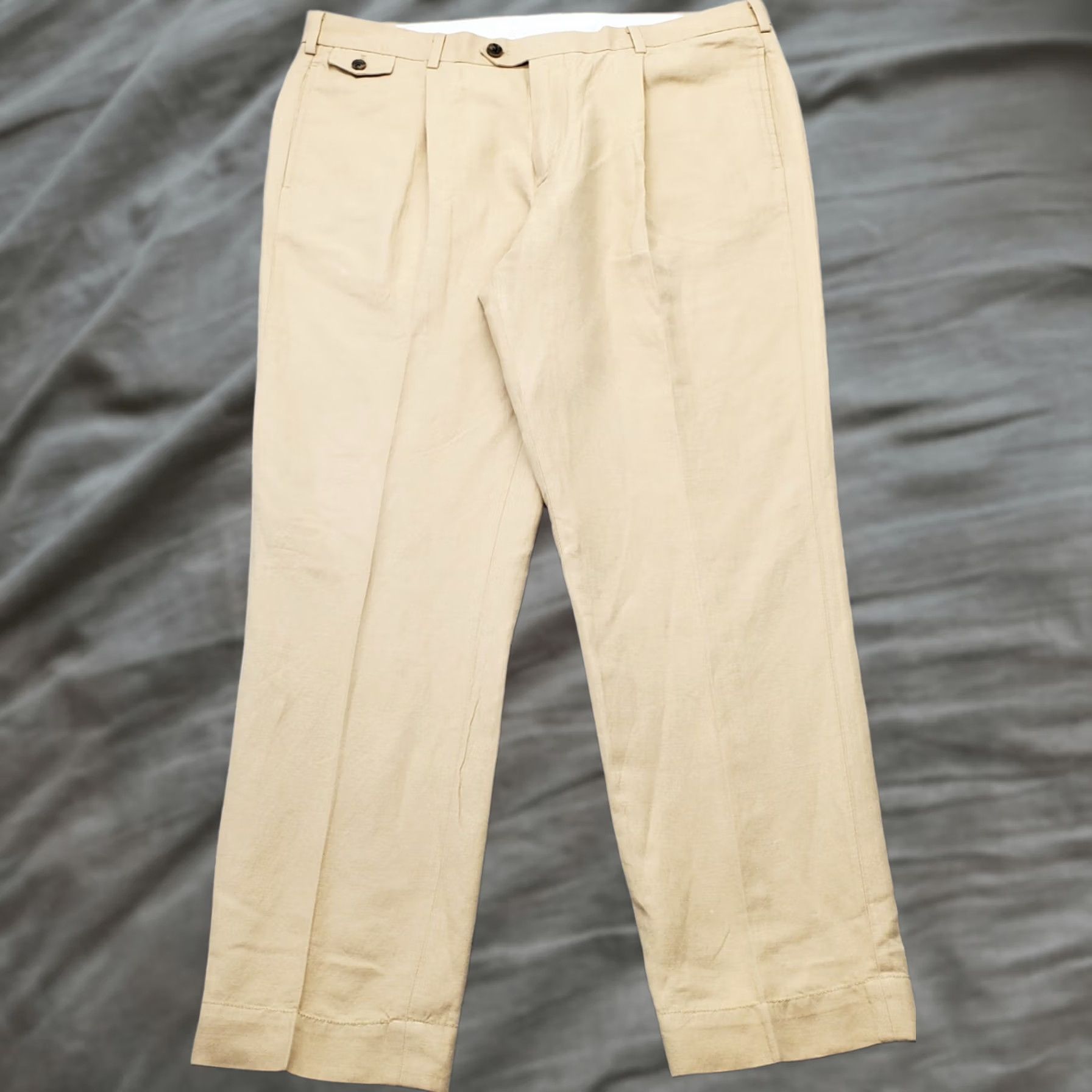 Brooks Brothers Brooks Brothers Mens Straight Chino Pants 38 Tan Pleated Regular Fit casual Business Clothing Size US 38 / EU 54 - 1 Thumbnail