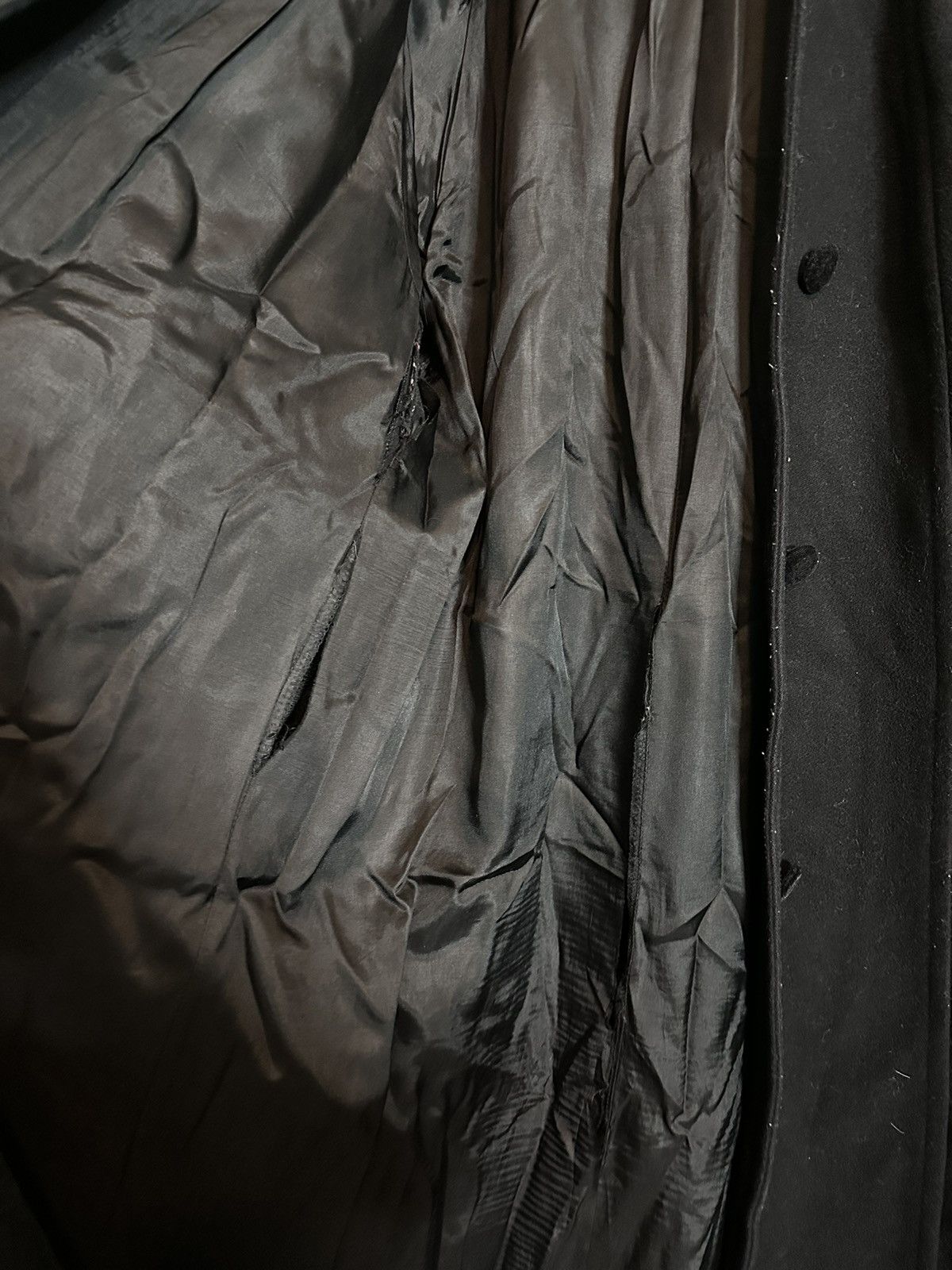 Halston Vintage runway black velvet floor length coat Size XL / US 12-14 / IT 48-50 - 12 Thumbnail