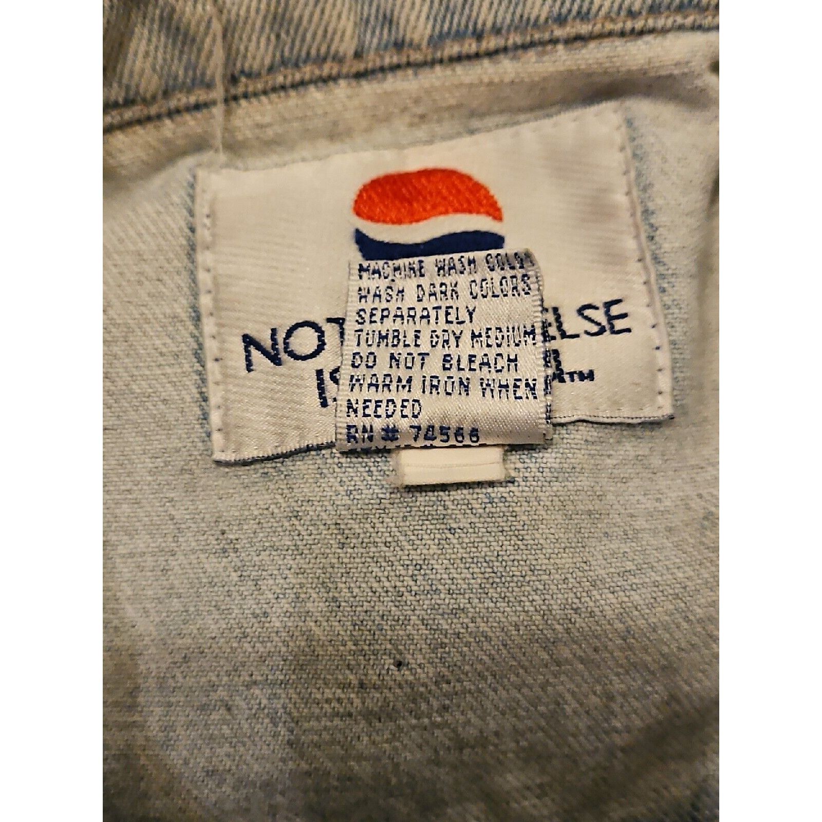 Pepsi Pepsi Jacket Mens Large Distressed Denim Trucker Blue Jean Y Size US L / EU 52-54 / 3 - 10 Thumbnail