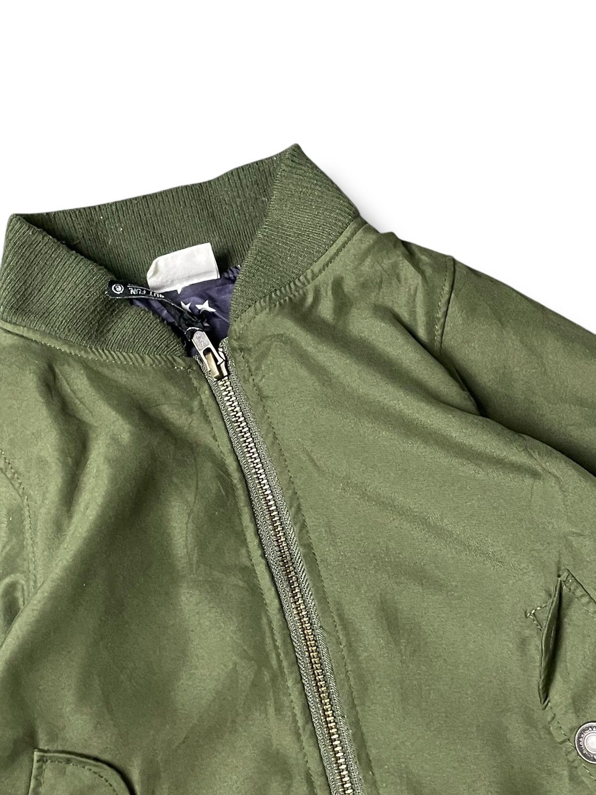 Japanese Brand × Vintage BREEZE MA-1 KIDS BOMBER JACKET (87) Size US XXS / EU 40 - 2 Thumbnail