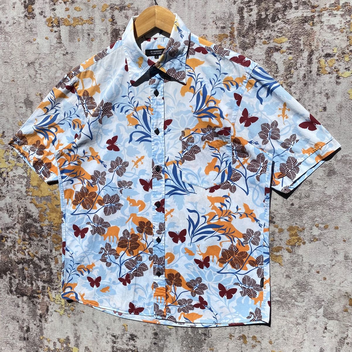 Burberry Burberry Black Label Floral Shirt Burberry Luxury Brand Size US S / EU 44-46 / 1 - 3 Thumbnail
