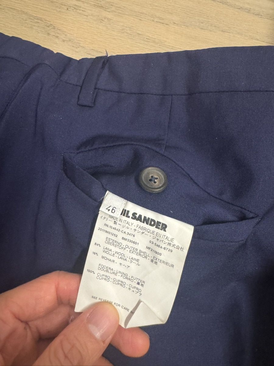Jil Sander Navy formal tapered trousers 46 Size 36R - 8 Thumbnail