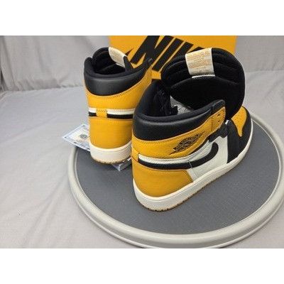 Jordan Brand Nike Air Jordan 1 High OG Taxi Yellow Toe Men’s Size 12 5550 Size US 12 / EU 45 - 10 Thumbnail
