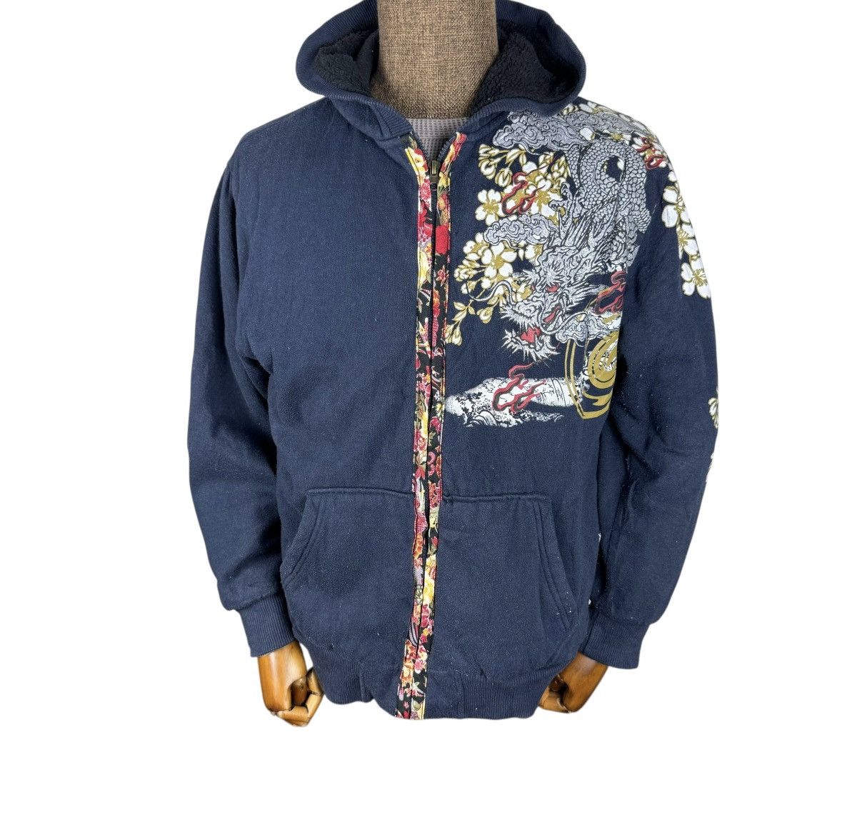 Japanese Brand ☀️SUKAJAN DRAGON HOODIE SWEATSHIRT Size US L / EU 52-54 / 3 - 1 Thumbnail