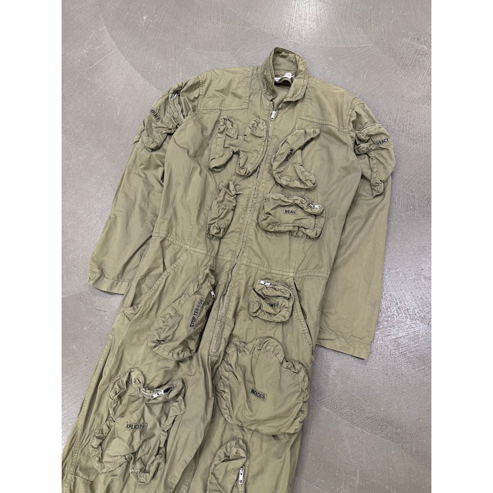 Walter Van Beirendonck S/S2010 Walter Van Beirendonck 3D letters pockets jumpsuit Size US M / EU 48-50 / 2 - 2 Thumbnail