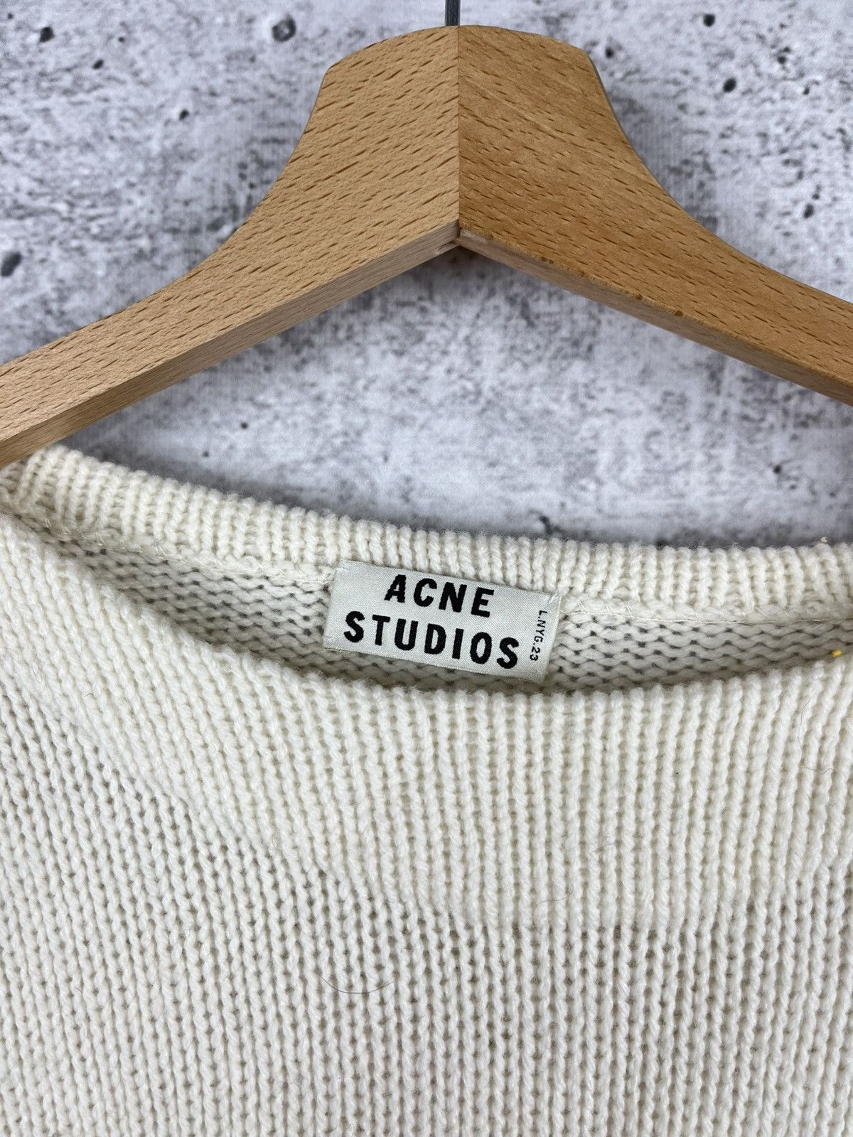 Acne Studios × Designer Acne Studios - Lupine One Day At The Time Wool Sweater XS Size XS / US 0-2 / IT 36-38 - 4 Thumbnail