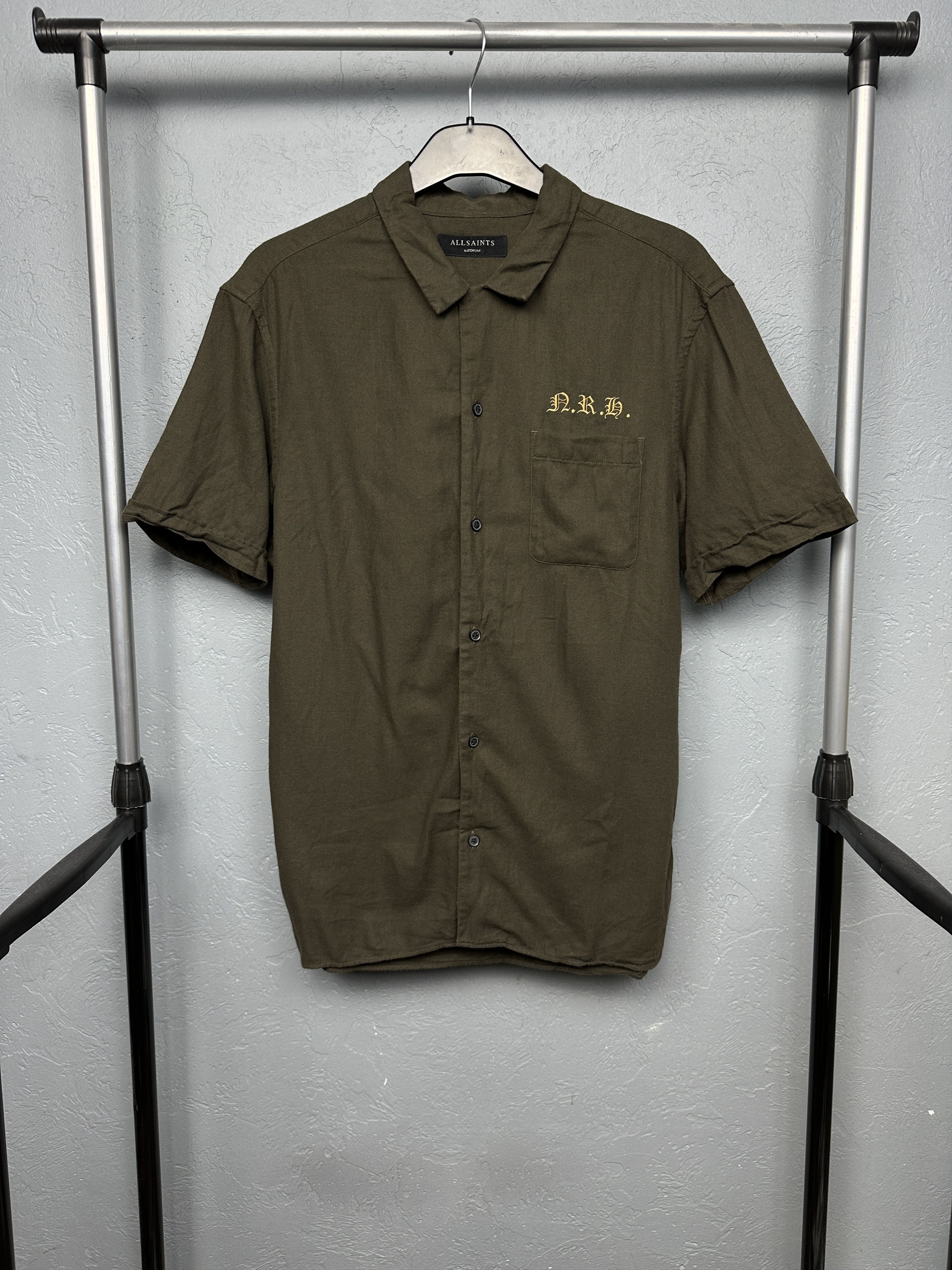 Allsaints Allsaints Mens Hawaiian SS Shirt Size US M / EU 48-50 / 2 - 1 Thumbnail