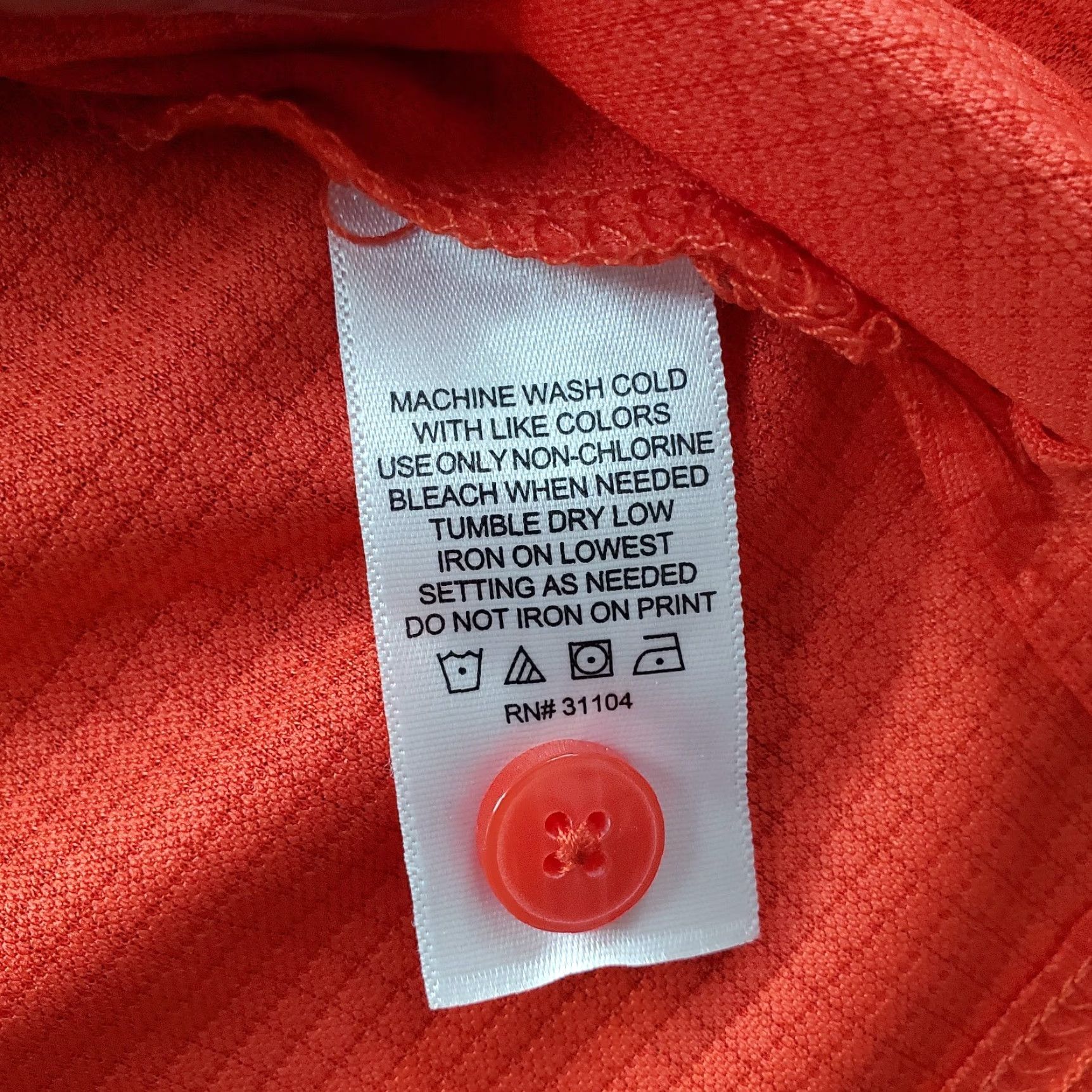 Vintage Saddlebred Polo Shirt Men 3X Orange Relaxed Fit Short Sleeve Collared Popover Shirt Size US XXL / EU 58 / 5 - 7 Thumbnail
