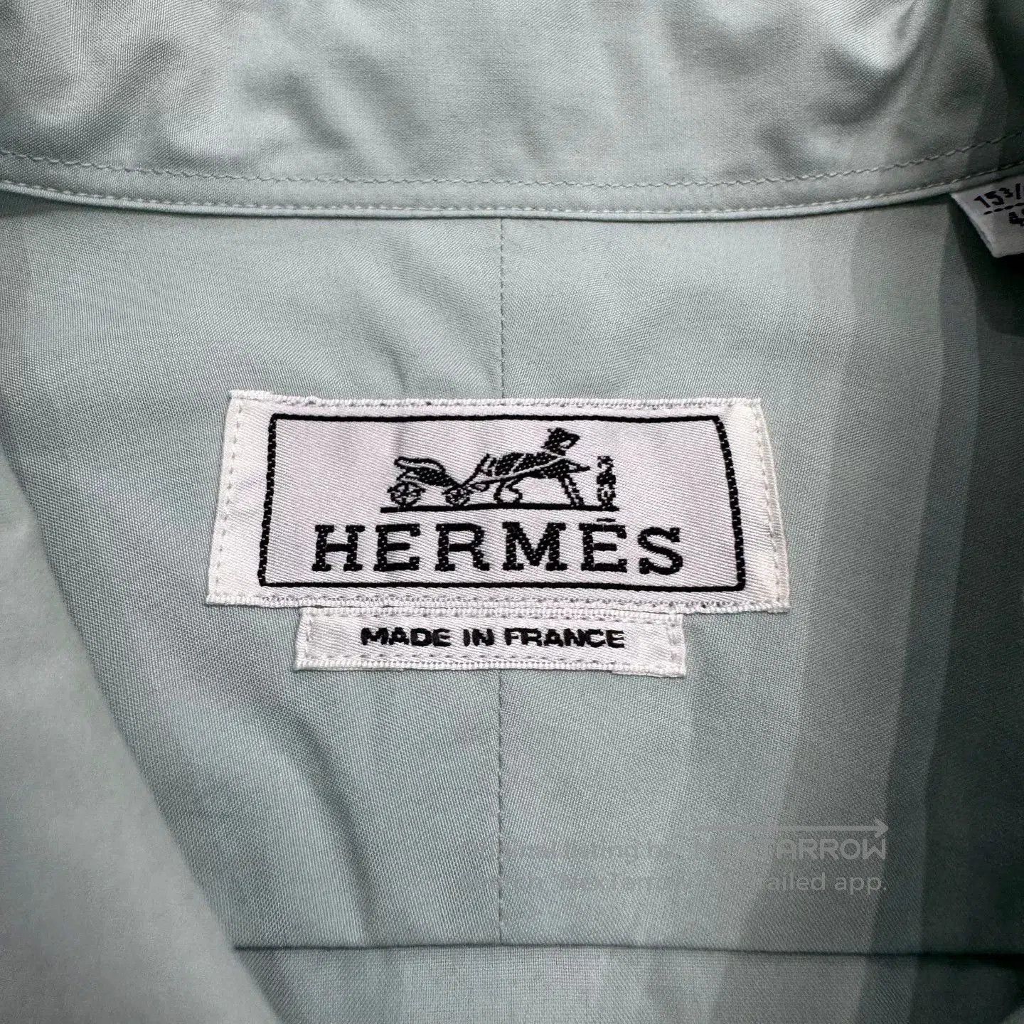 Hermes Hermes Mint Green Pocket Shirt. Size US XXS / EU 40 - 2 Thumbnail