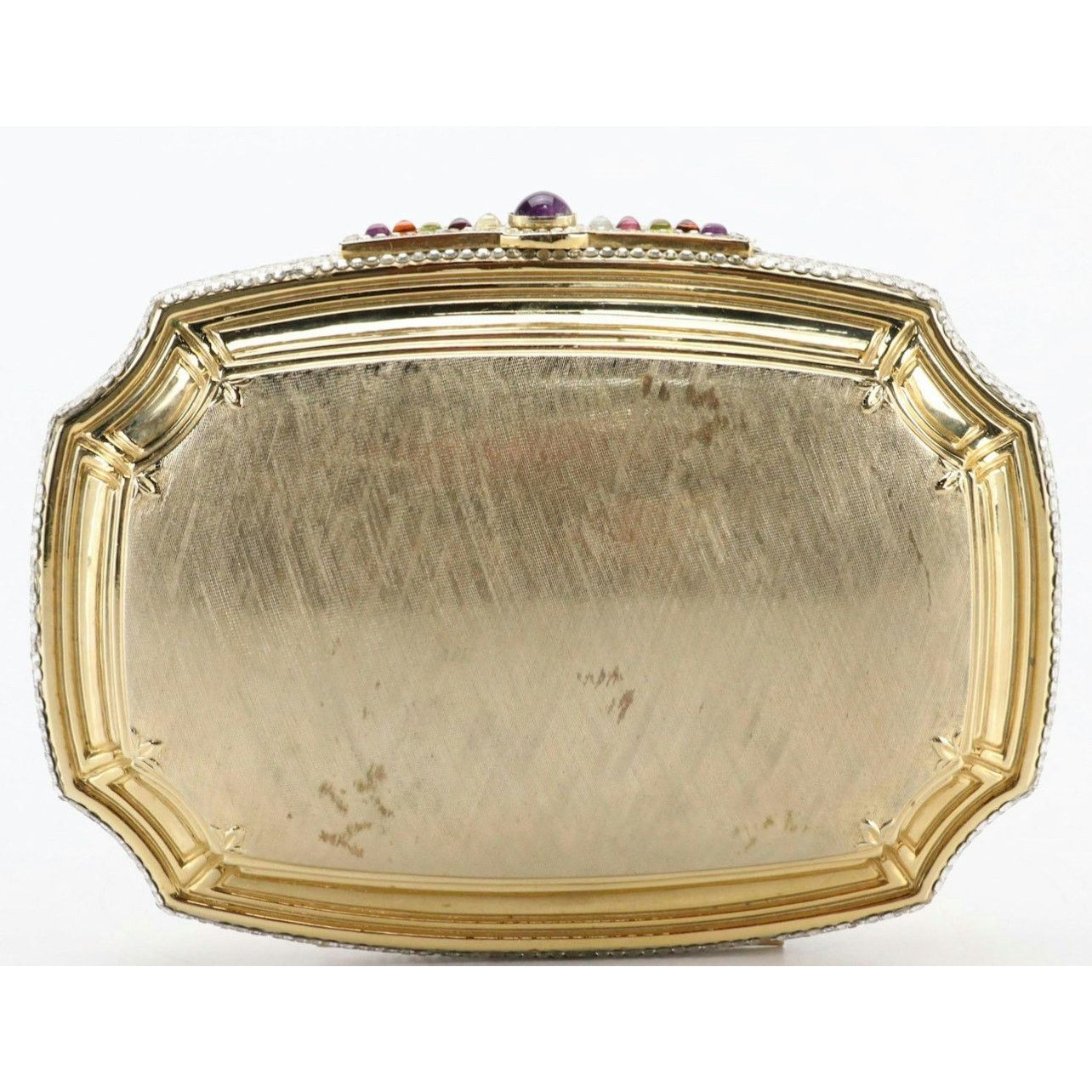Judith Leiber Judith Leiber Convertible Minaudière with Gemstone & Crystal Size ONE SIZE - 2 Thumbnail