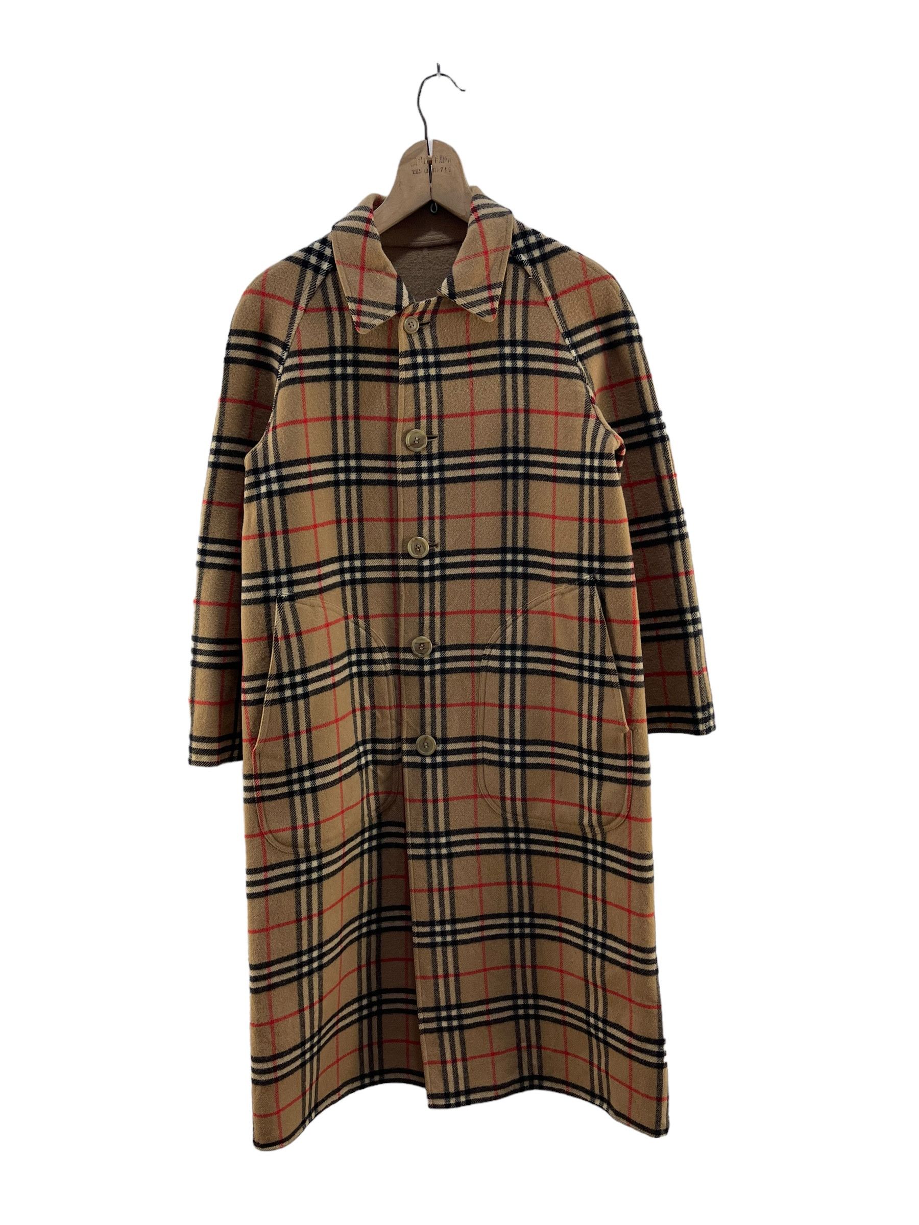 image of Vintage Burberrys Nova Check Trench Coat Jacket in Brown, Men's (Size Small)