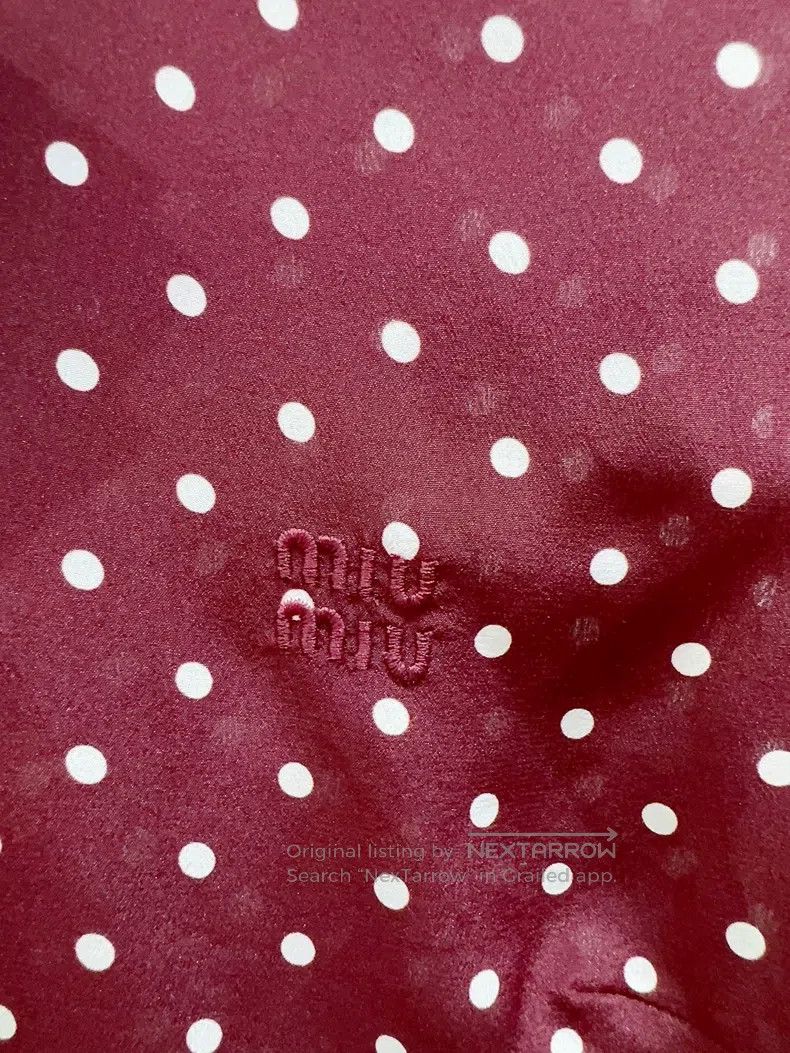 Miu Miu Miu Miu 38 Retro red polka dot top Size M / US 6-8 / IT 42-44 - 3 Thumbnail